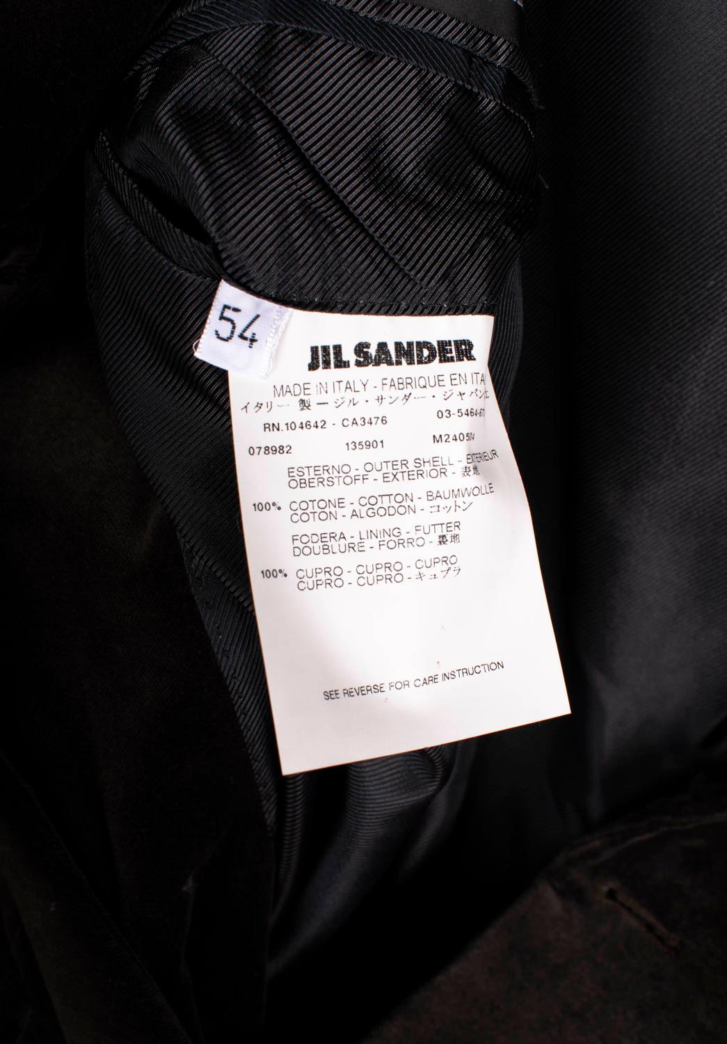 Jil Sander Uomo Giacca Casual Velour Blazer by Raf Simons Taglia IT54/Large in vendita 2