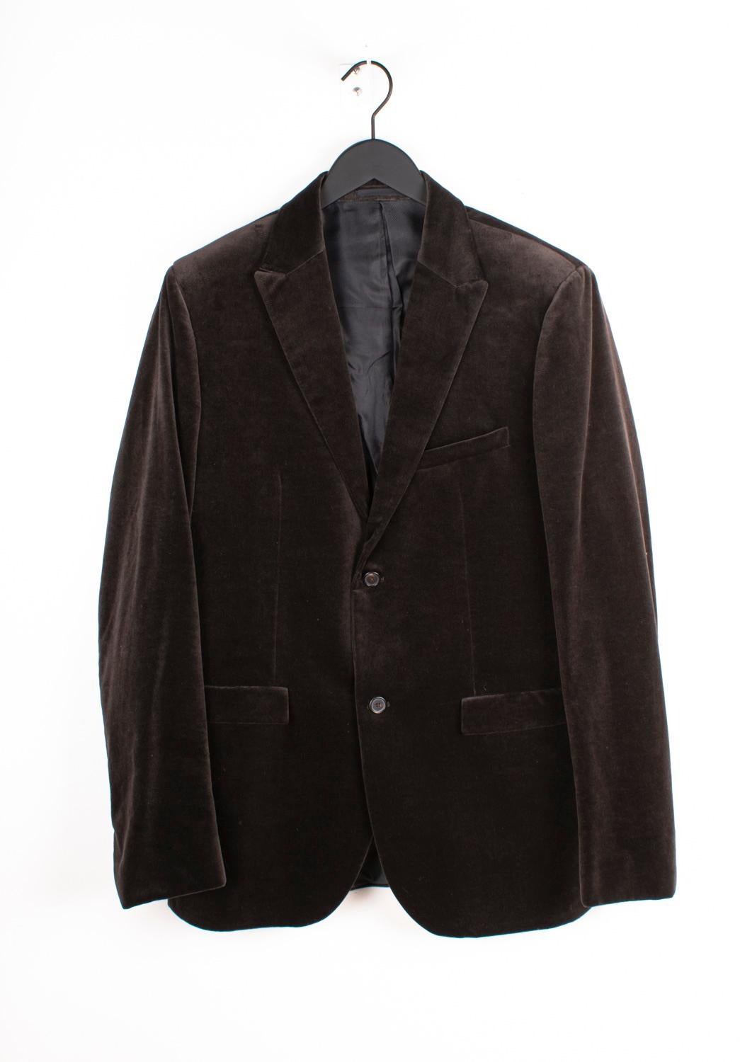Jil Sander Uomo Giacca Casual Velour Blazer by Raf Simons Taglia IT54/Large in vendita