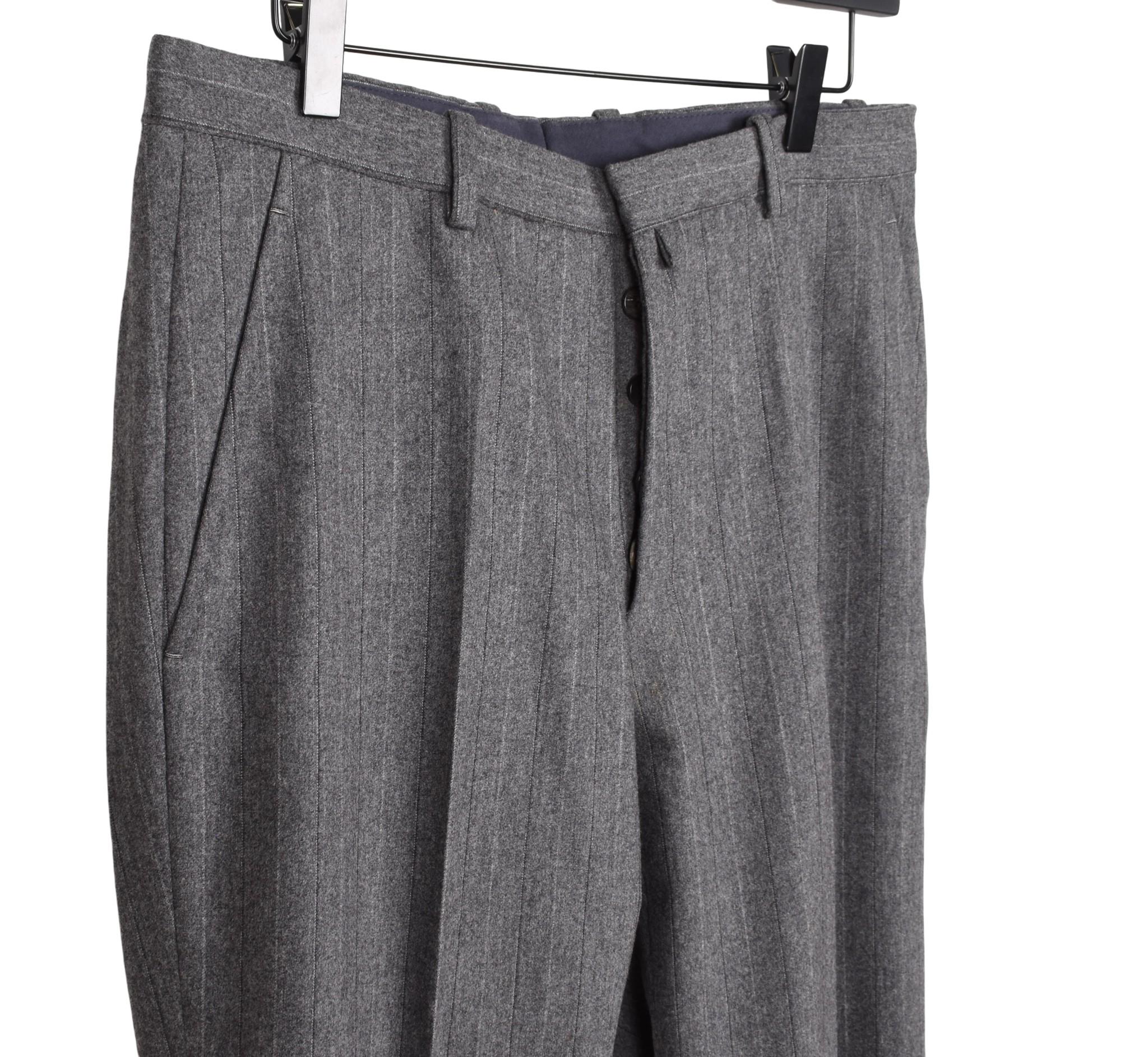 Jil Sander Men Pants Striped Tailored Size W31-L Excellent état - En vente à Kaunas, LT