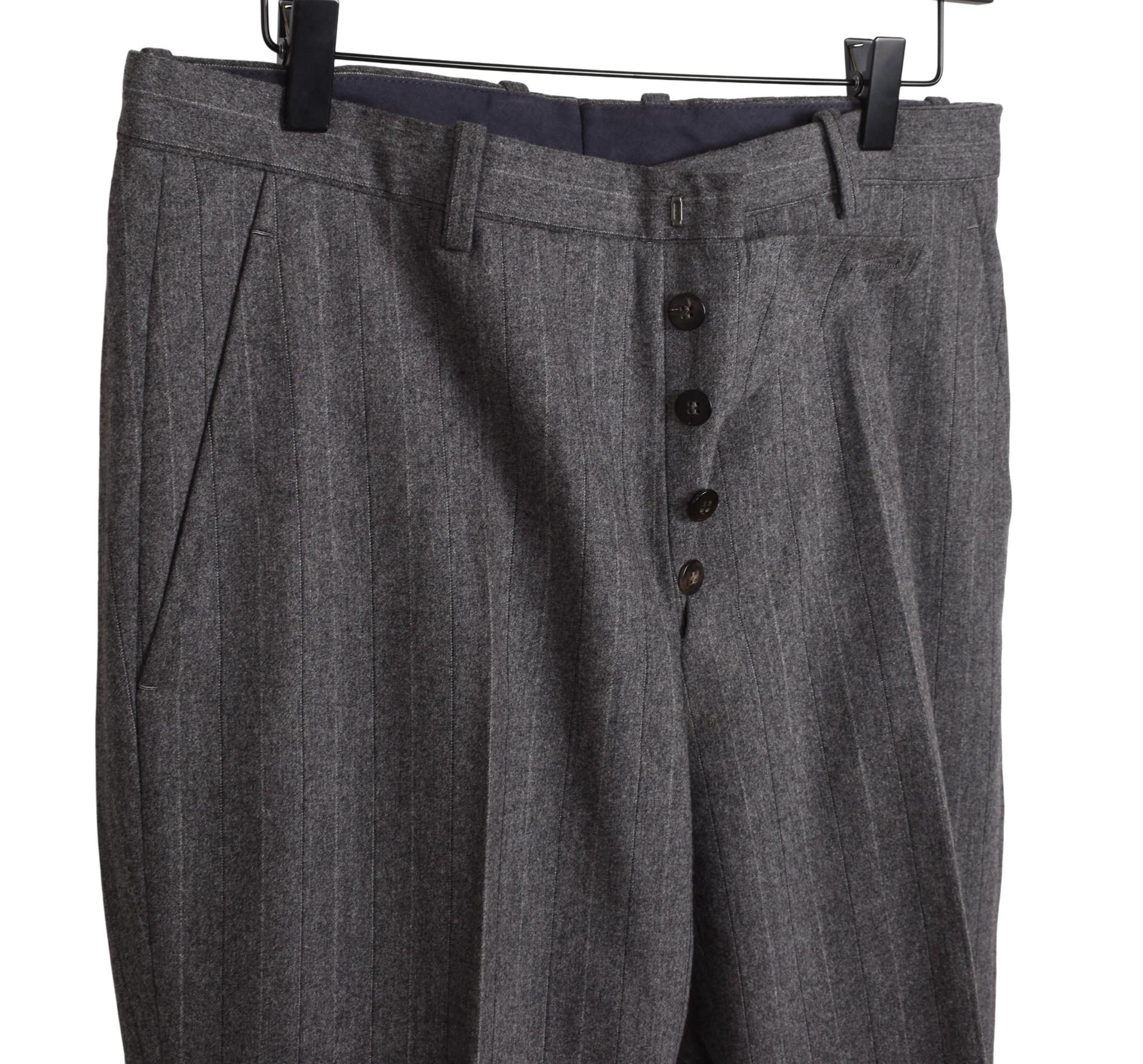Jil Sander Men Pants Striped Tailored Size W31-L en vente 2