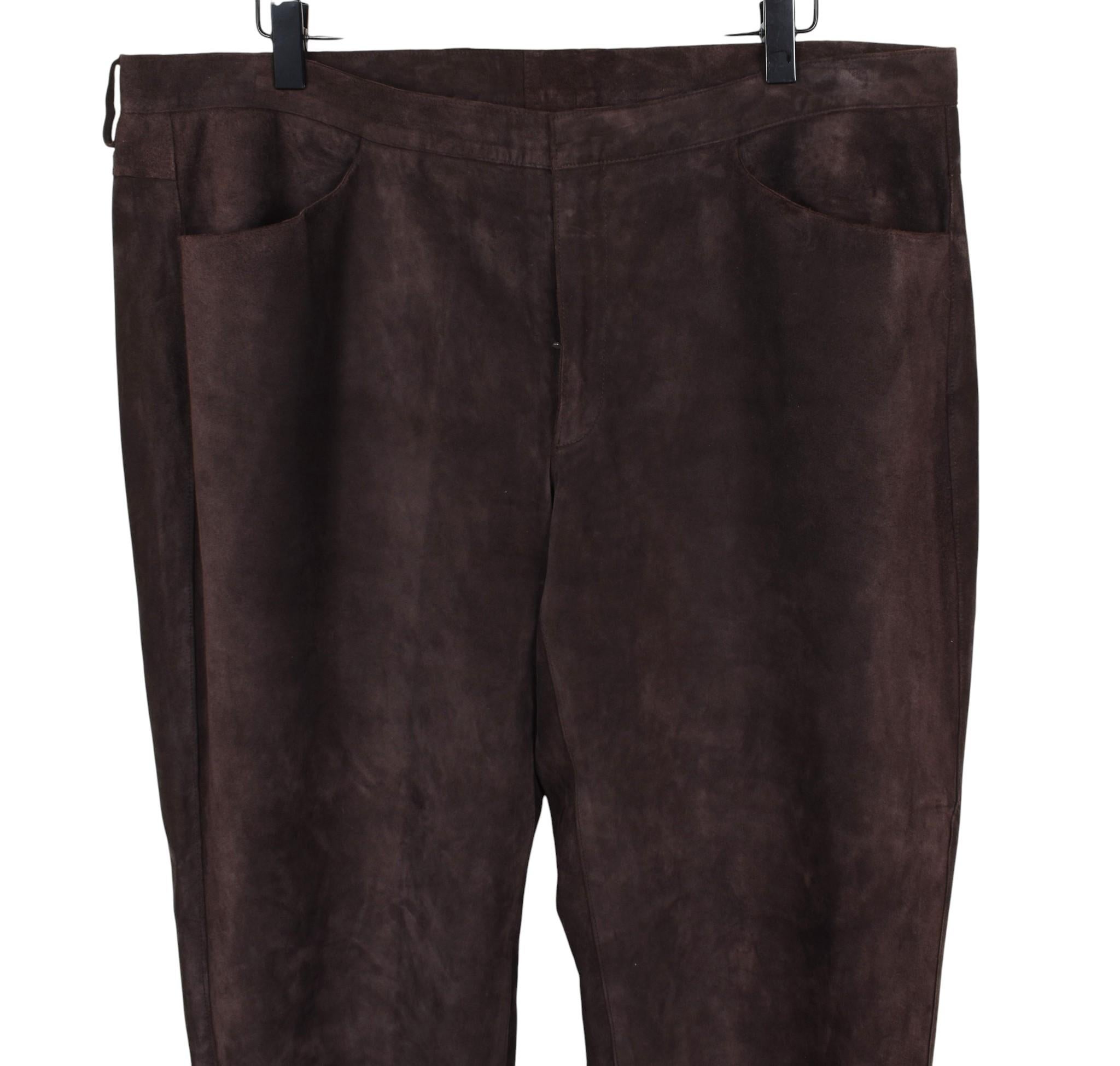 Jil Sander Männer Wildlederhose von Raf Simons Größe IT56-XL. S1624 Herren im Angebot