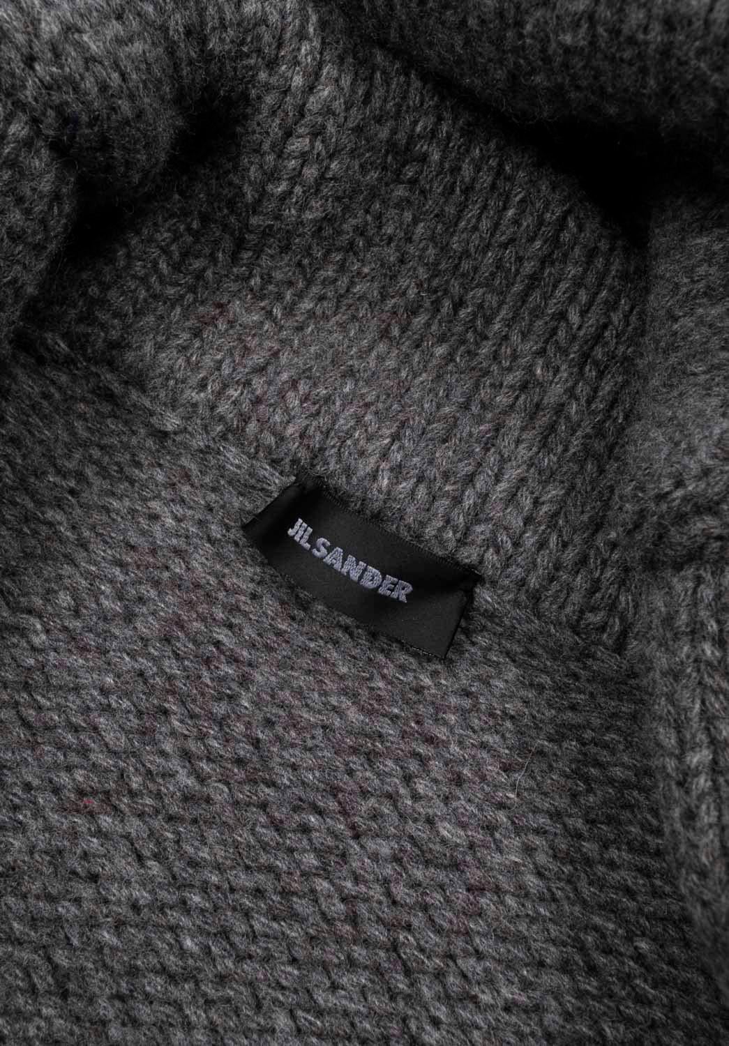 Jil Sander Uomo Maglione Cardigan Scialle in Lana Spessa Taglia ITA54-L, S1300 in vendita 3