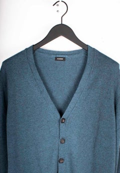 Jil Sander Men Sweater Cashmere Cardigan by Raf Simons, Size IT50/Large
