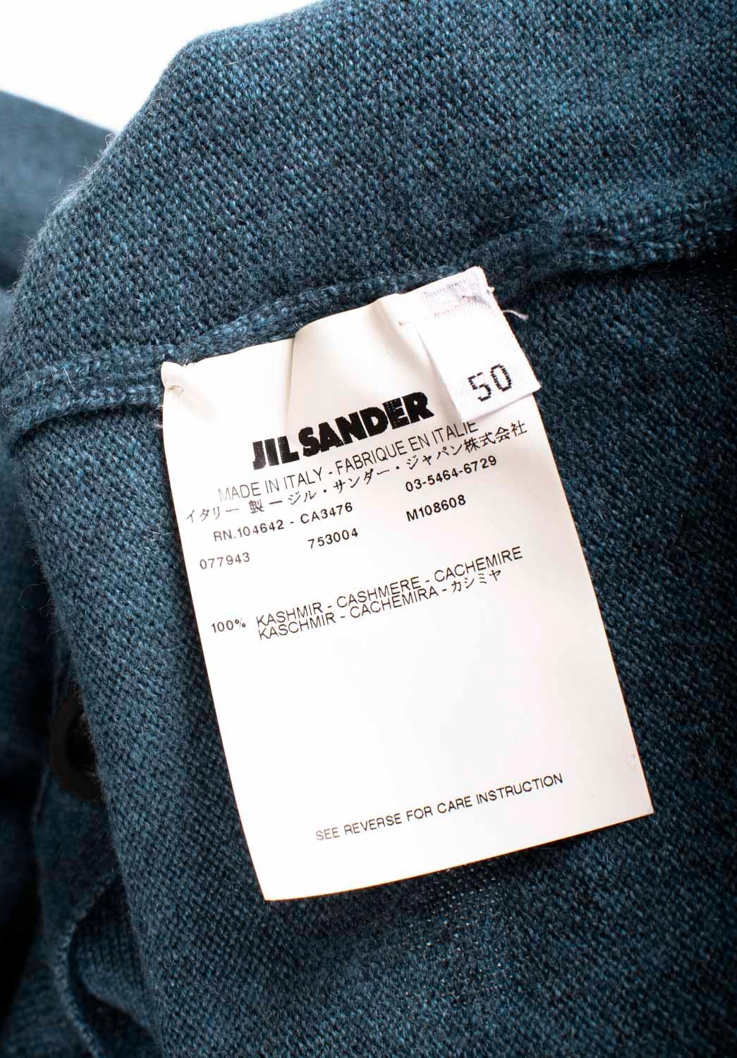 Jil Sander Herren Pullover Kaschmir Strickjacke von Raf Simons, Größe IT50/Groß im Angebot 2