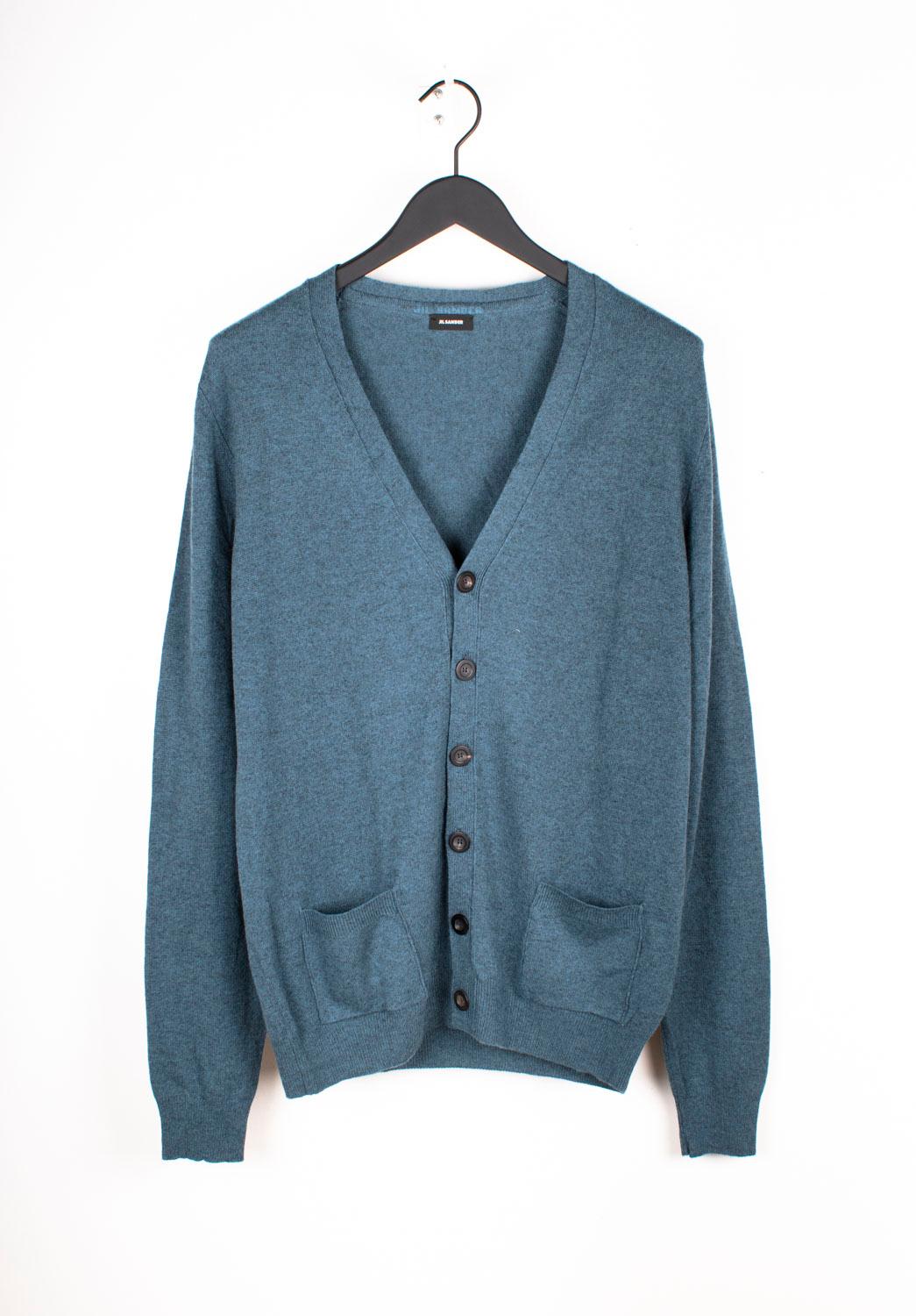 Jil Sander Herren Pullover Kaschmir Strickjacke von Raf Simons, Größe IT50/Groß im Angebot