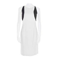 Jil Sander Monochrome Colorbolock Sleeveless Sheath Dress M