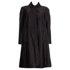 JIL SANDER NAVY black Knit Jacket Coat 40 L