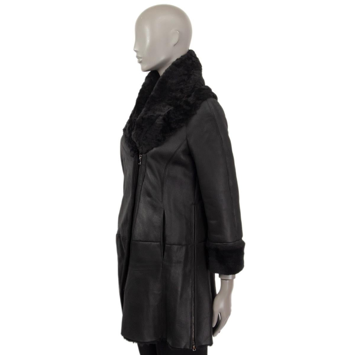jil sander shearling coat