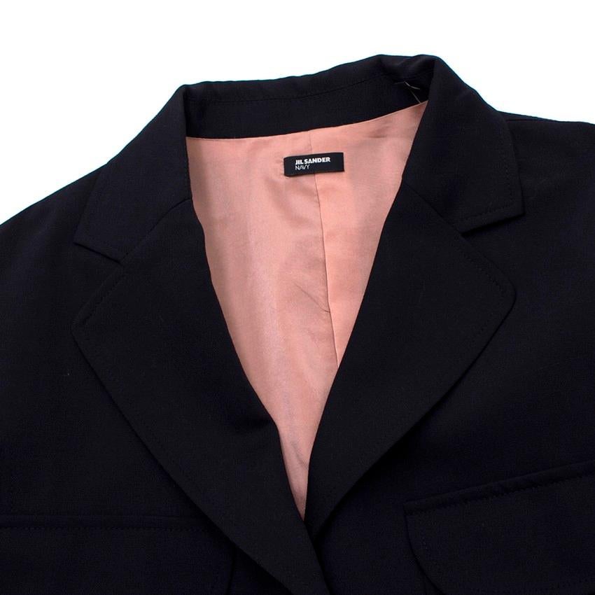 Jil Sander Navy Blazer - Size US 6 In New Condition For Sale In London, GB