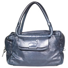 Jil Sander Navy Leather Shoulder Bag