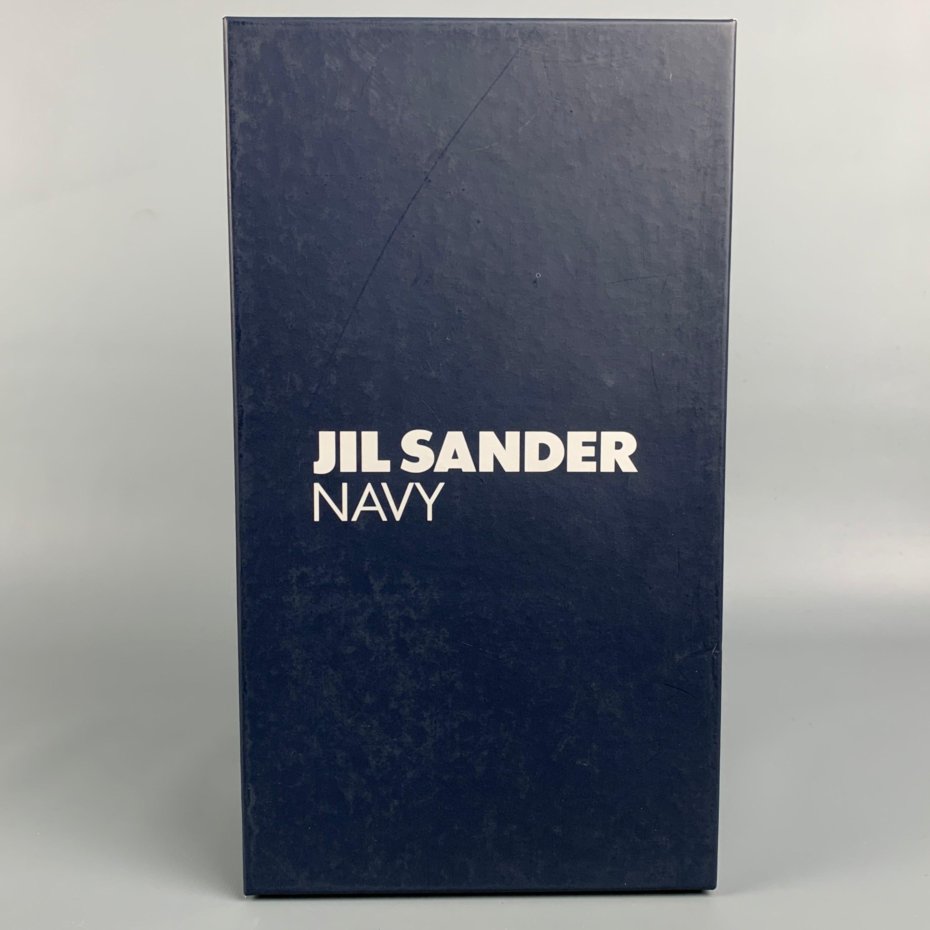 JIL SANDER Navy Size 8.5 Black Leather Square Toe Flats 4
