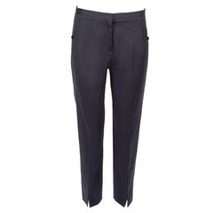 Pantalon court tailleur bleu marine Jil Sander, taille M