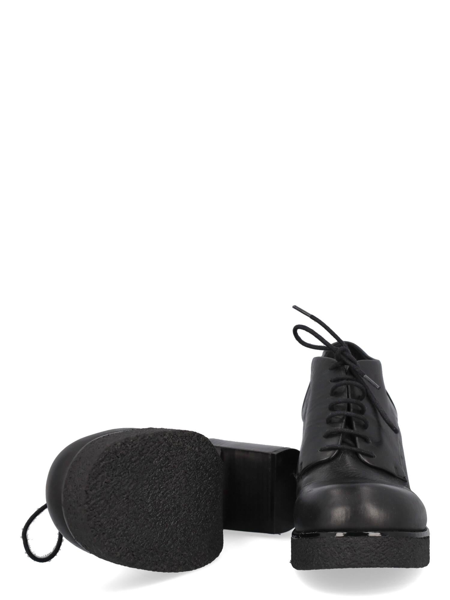 Women's Jil Sander Navy  Women   Lace-up  Black Leather EU 38 For Sale