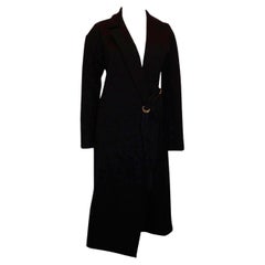 Jil Sander Navy Wool Coat