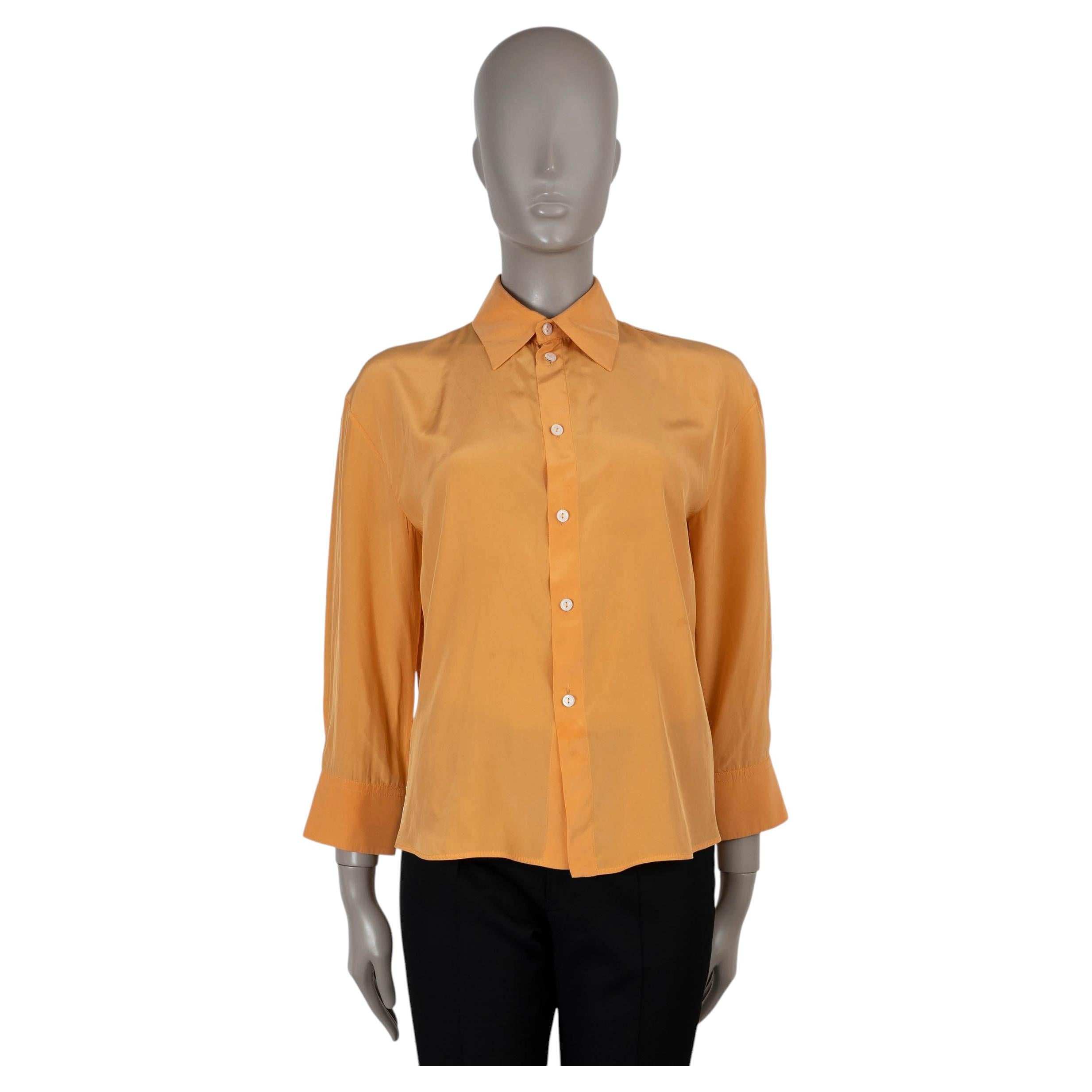 Camisa BOXY POPLIN de algodón naranja de Jil Sander 2024, talla M en venta