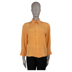 Camicia Jil Sander in popeline di cotone arancione 2024, modello BOXY, taglia M