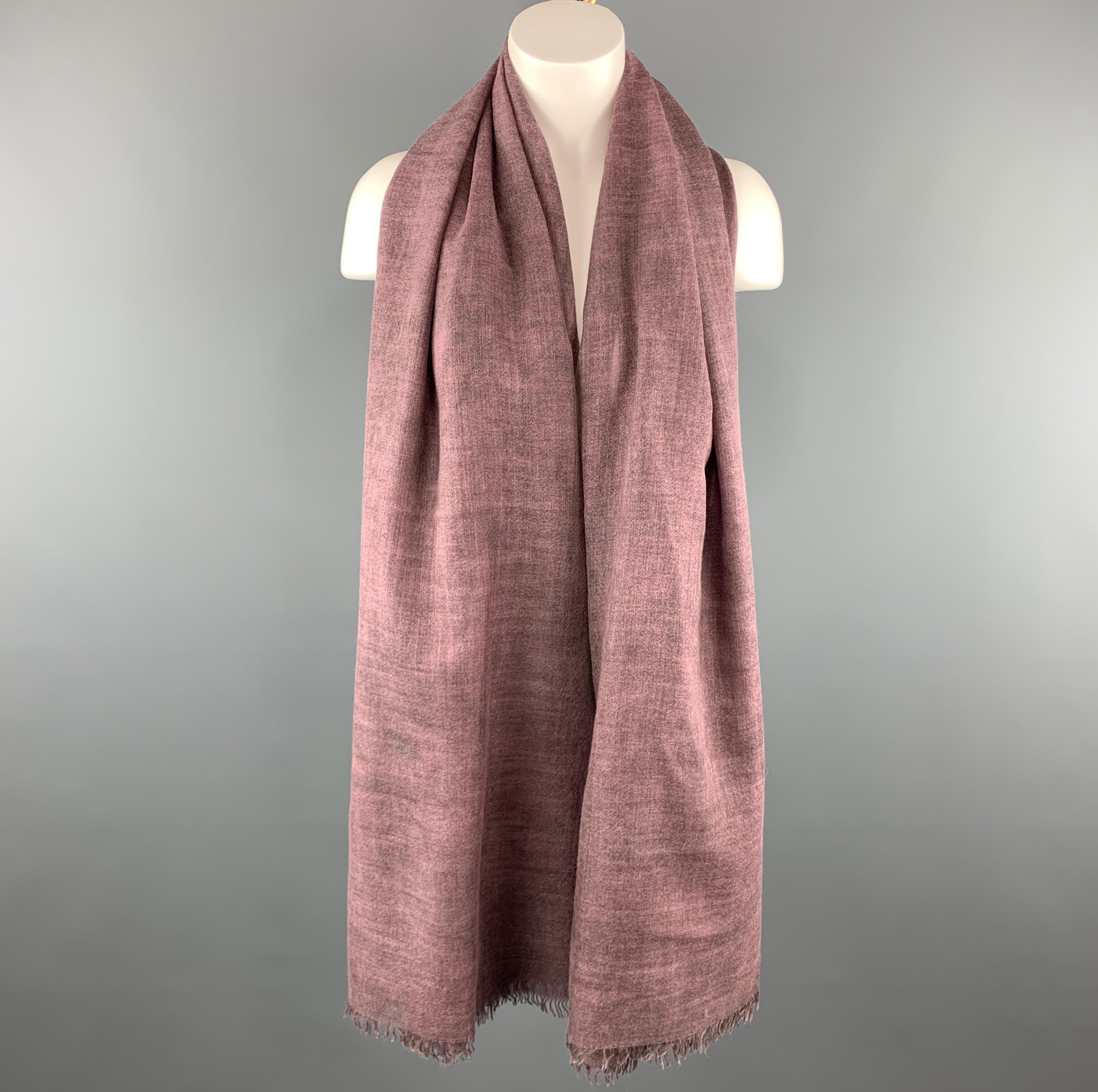 JIL SANDER scarf comes in a purple cashmere / silk featuring a oversized style and fringe details. Made in Italy.
 
Excellent Pre-Owned Condition.
Marked:
 
Measurements:
 
69 in. x 55 in.
