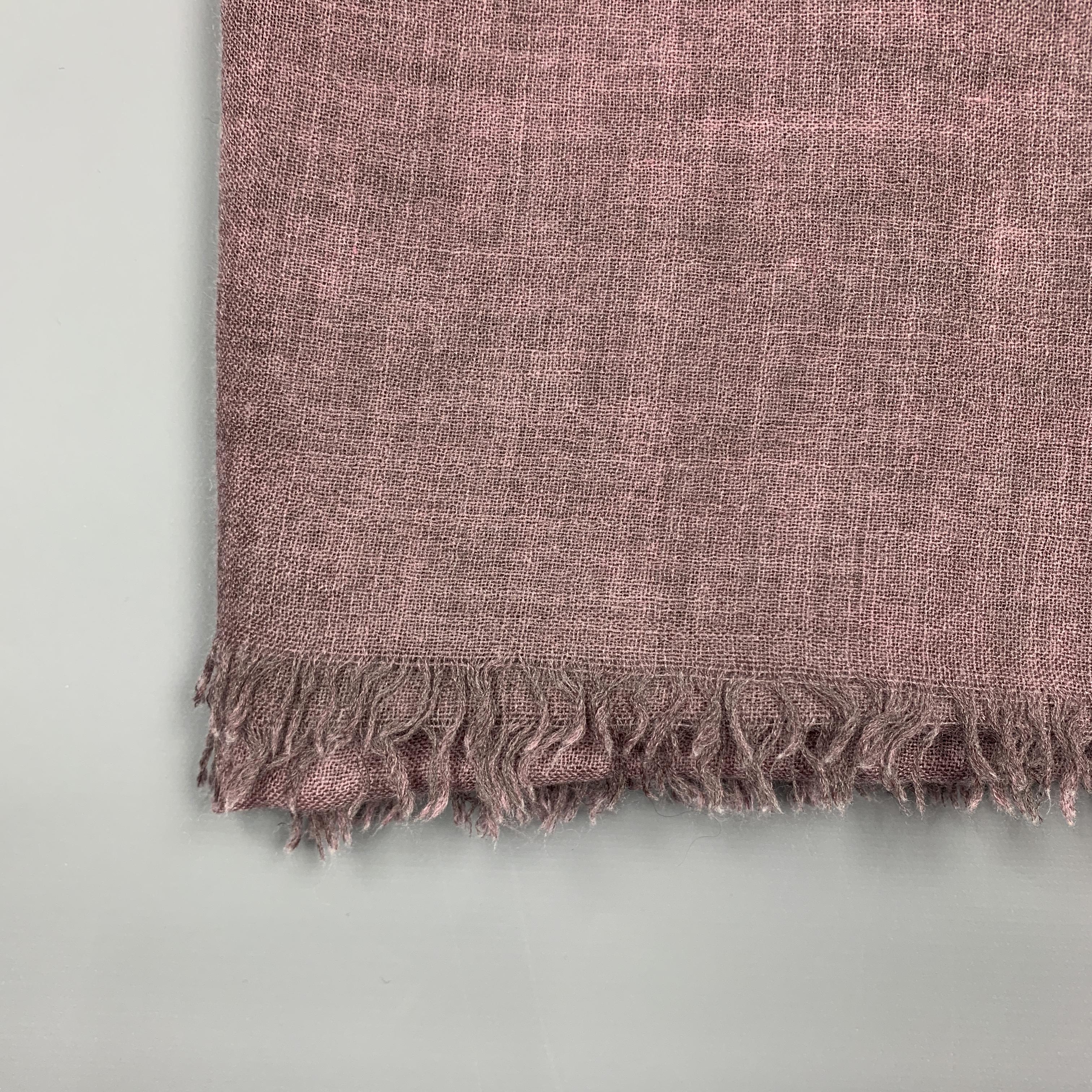 Women's JIL SANDER Oversized Purple Cashmere / Silk Fringe Scarf