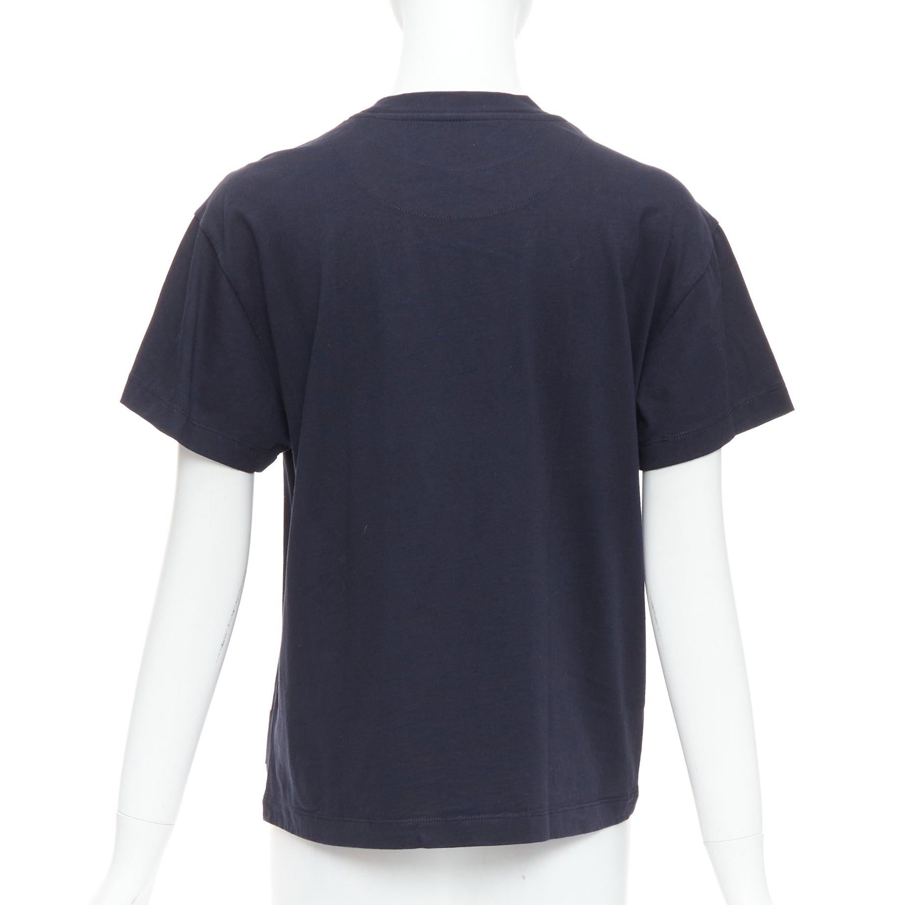 Women's JIL SANDER PLUS black 100% cotton crew neck logo tshirt set of 3 XS For Sale