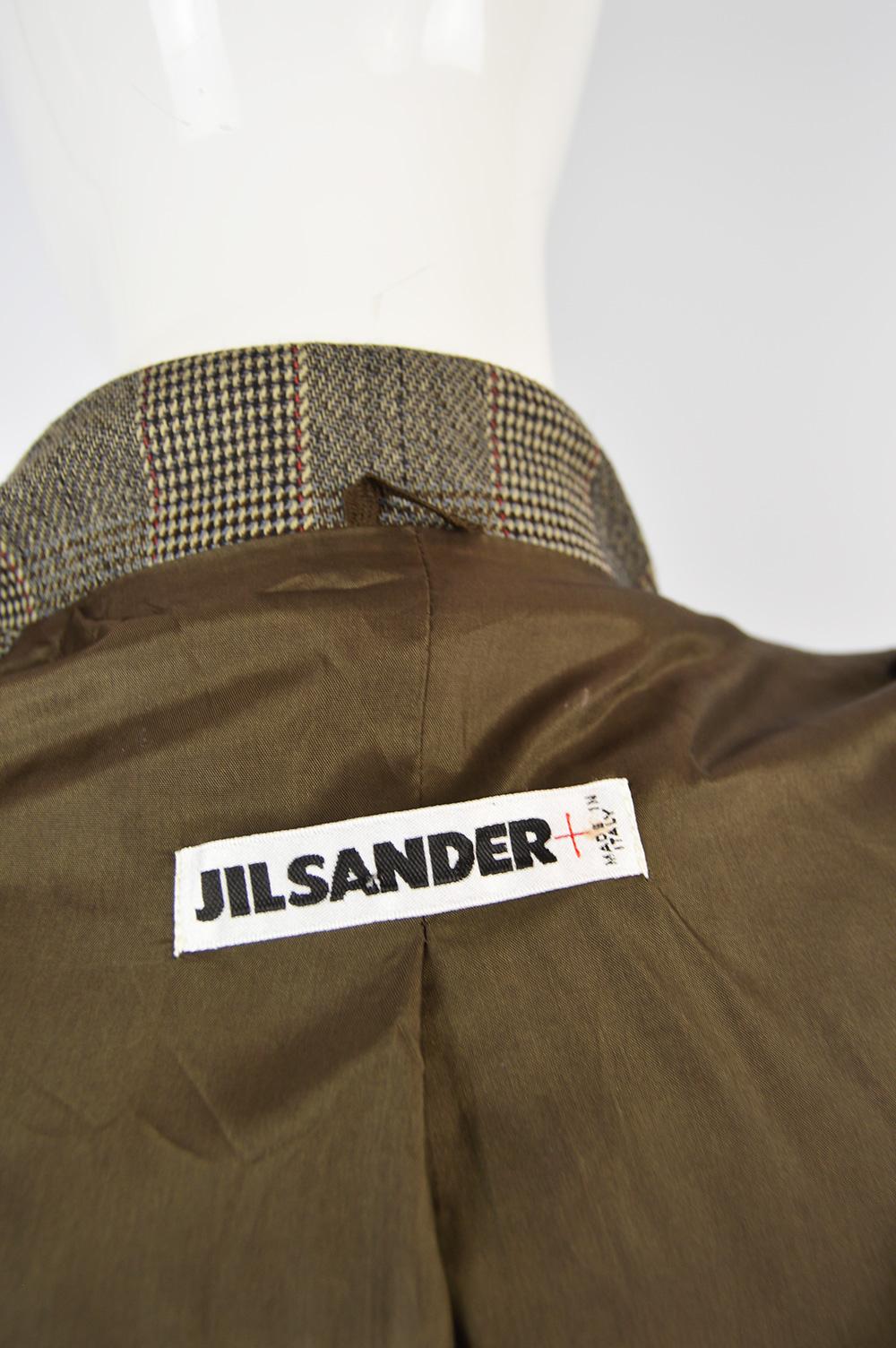 Jil Sander Pure Wool Double Breasted Tailored Women's Vintage Skirt Suit , 1990s 3