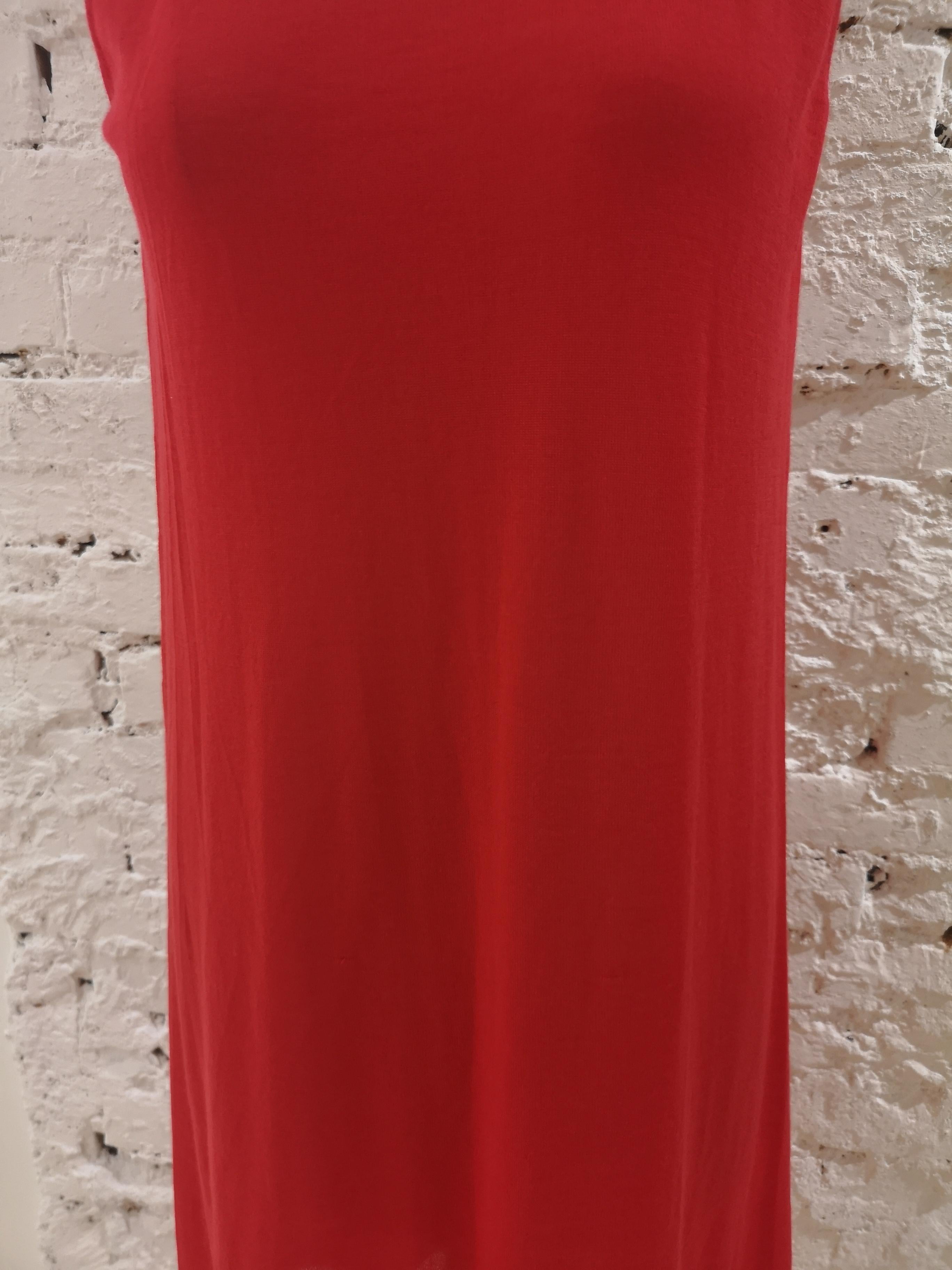 Jil Sander Red Dress 1