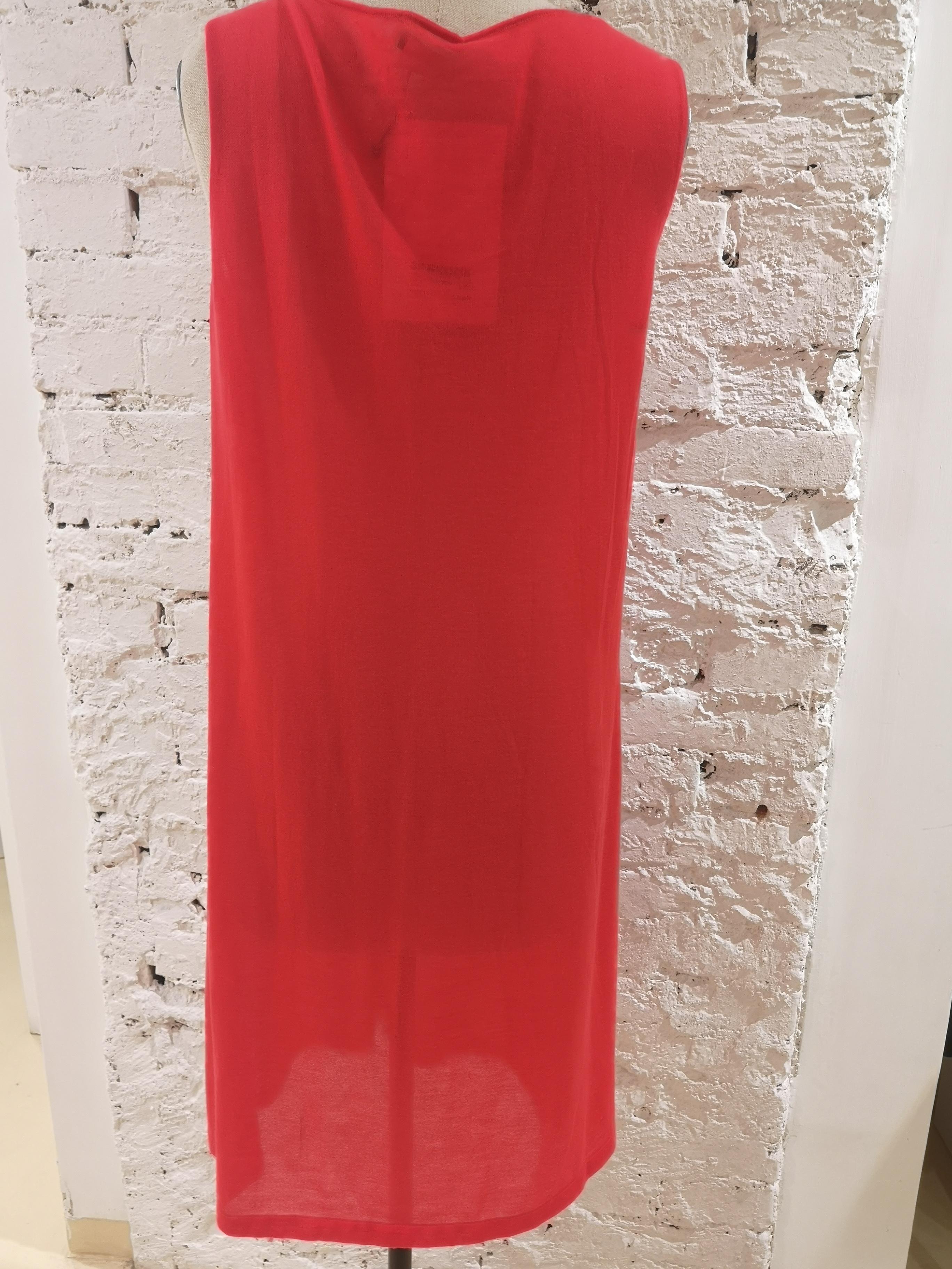 Jil Sander Red Dress 2