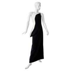 Jil Sander Runway J-Lo One Shoulder Sculptured Showstopper Dress Gown