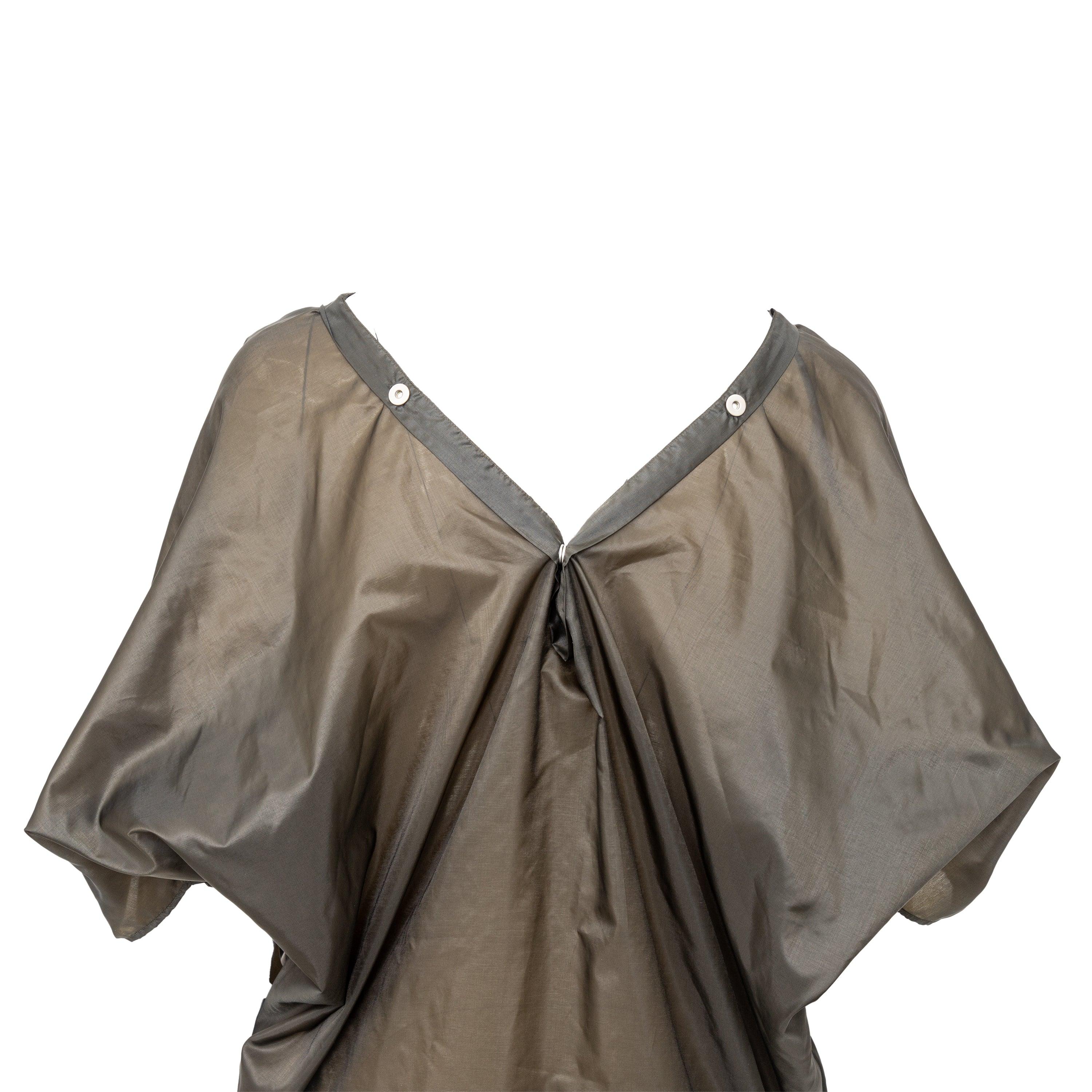 Semi-sheer Nylon-Oberteil von Jil Sander - '00s (Grau) im Angebot