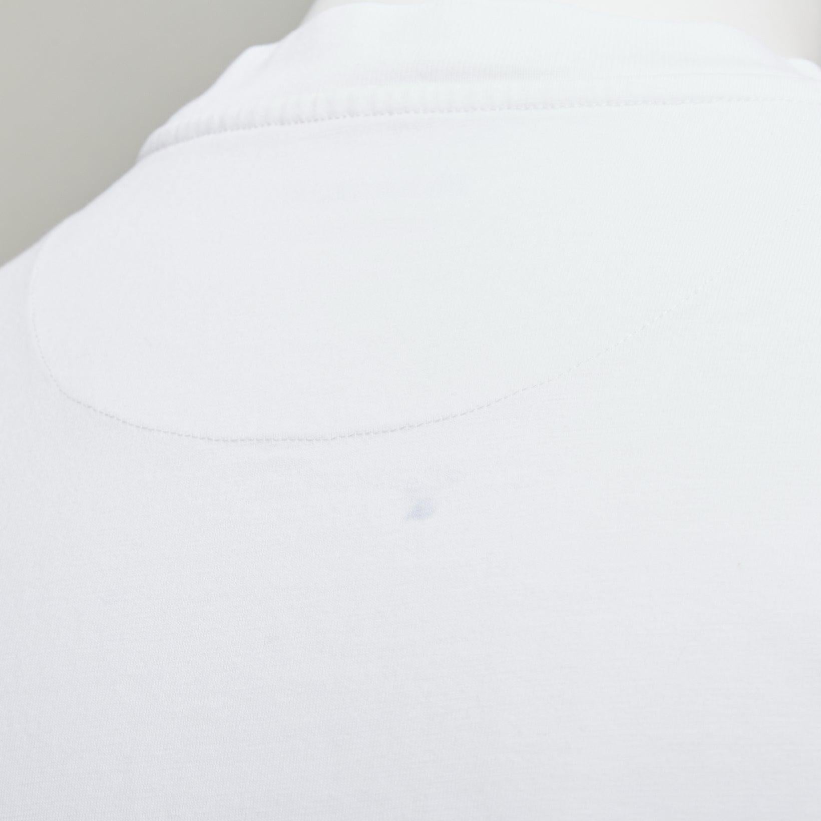 JIL SANDER Set di 3 tshirt girocollo in cotone bianco e nero con patch logo S in vendita 2