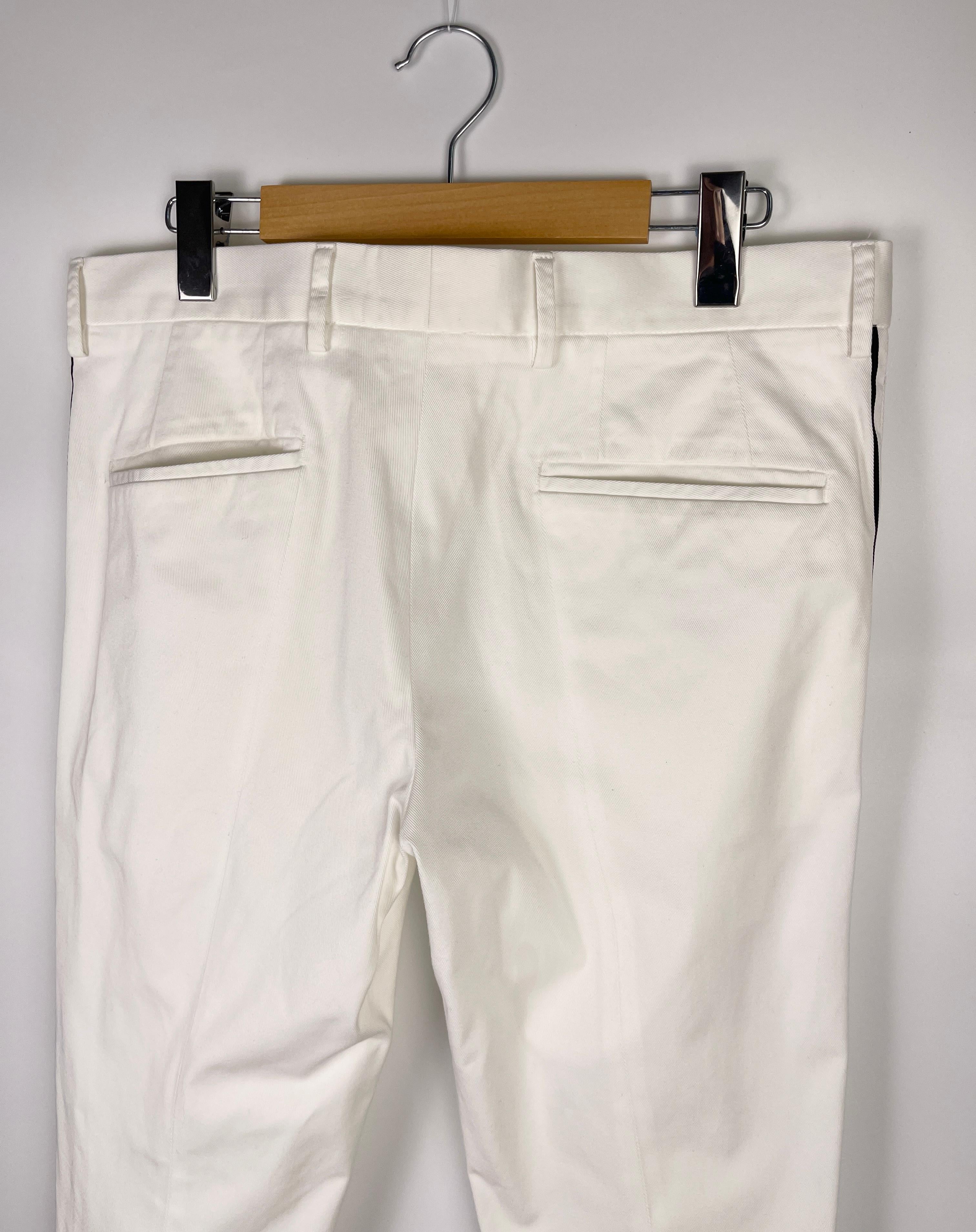 Jil Sander  Side Striped Straight-fit Pants For Sale 2