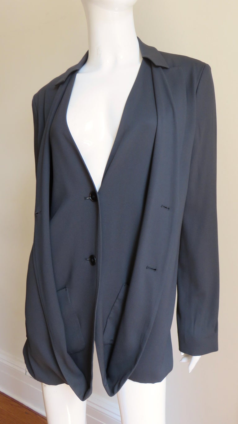 Jil Sander Silk Backless Jacket For Sale at 1stdibs