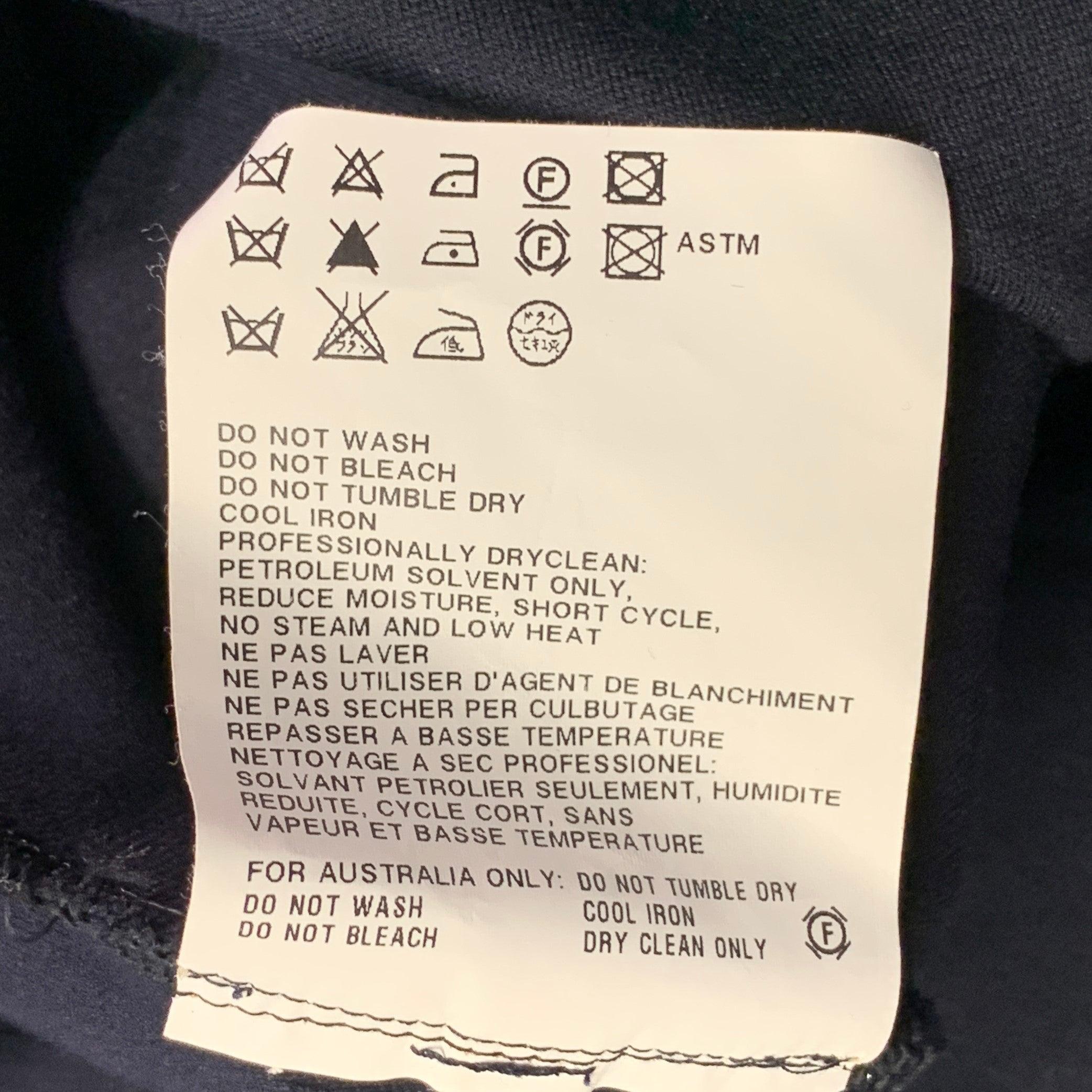 JIL SANDER Taille 10 Robe de soirée longue froncée en viscose bleu marine en vente 2