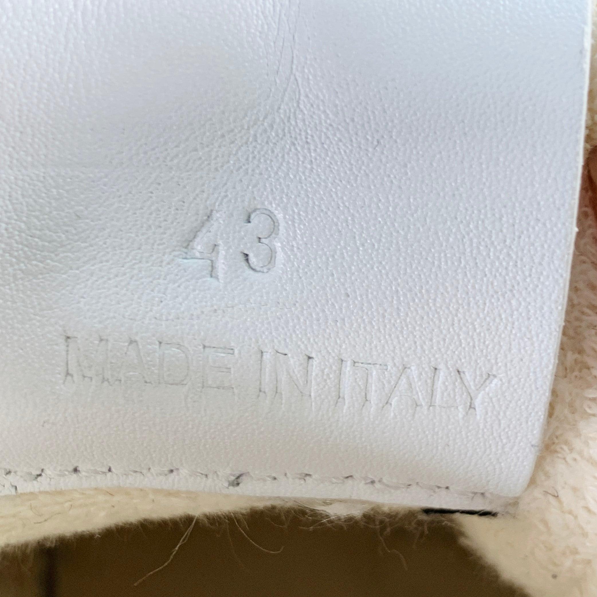 JIL SANDER Size 10 White Leather Rubber Sole Lace-Up Low Top Sneakers For Sale 4