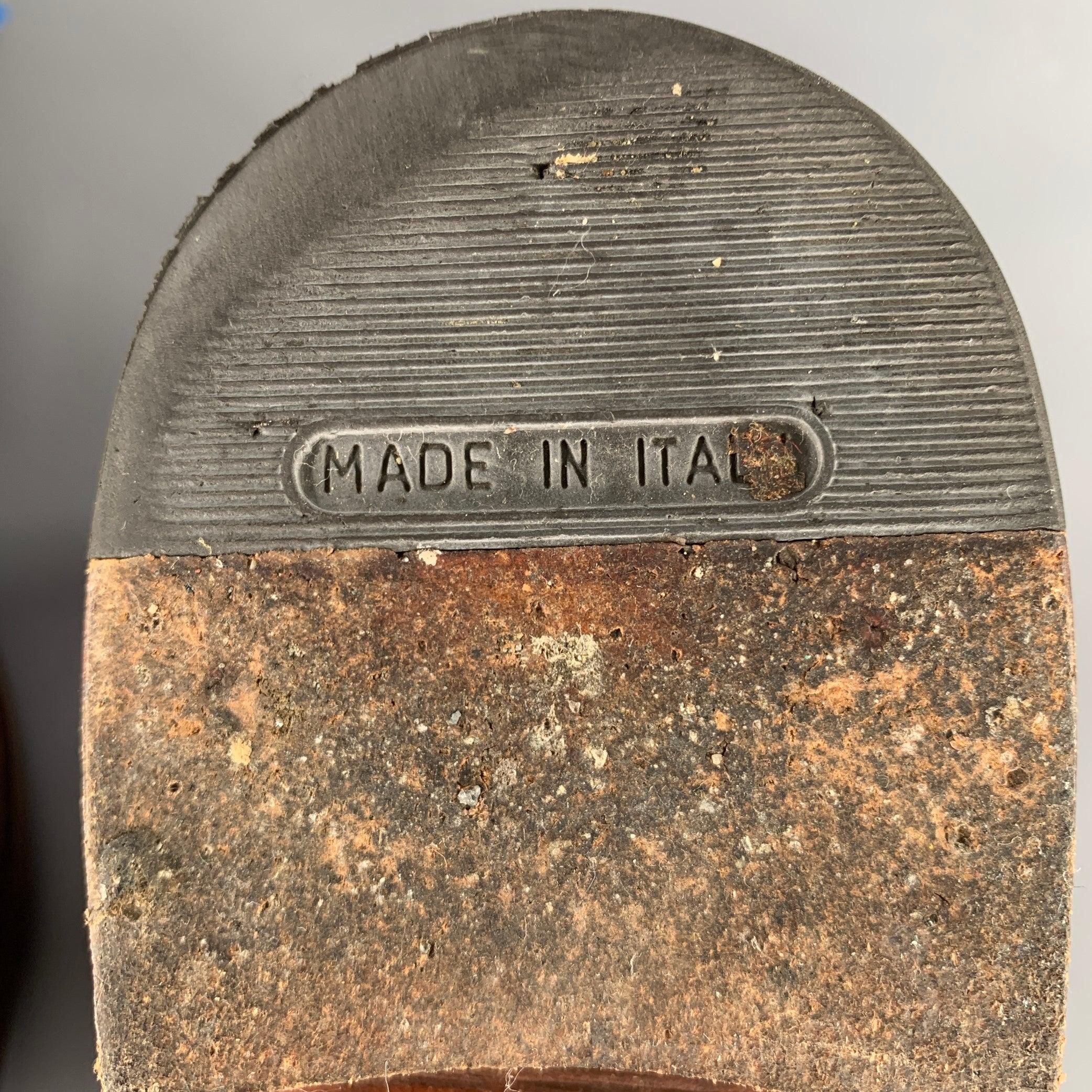 JIL SANDER Taille 11 Bottes en daim à fermeture latérale Brown en vente 3