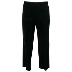 JIL SANDER Size 33 Black Wool Button Fly Dress Pants