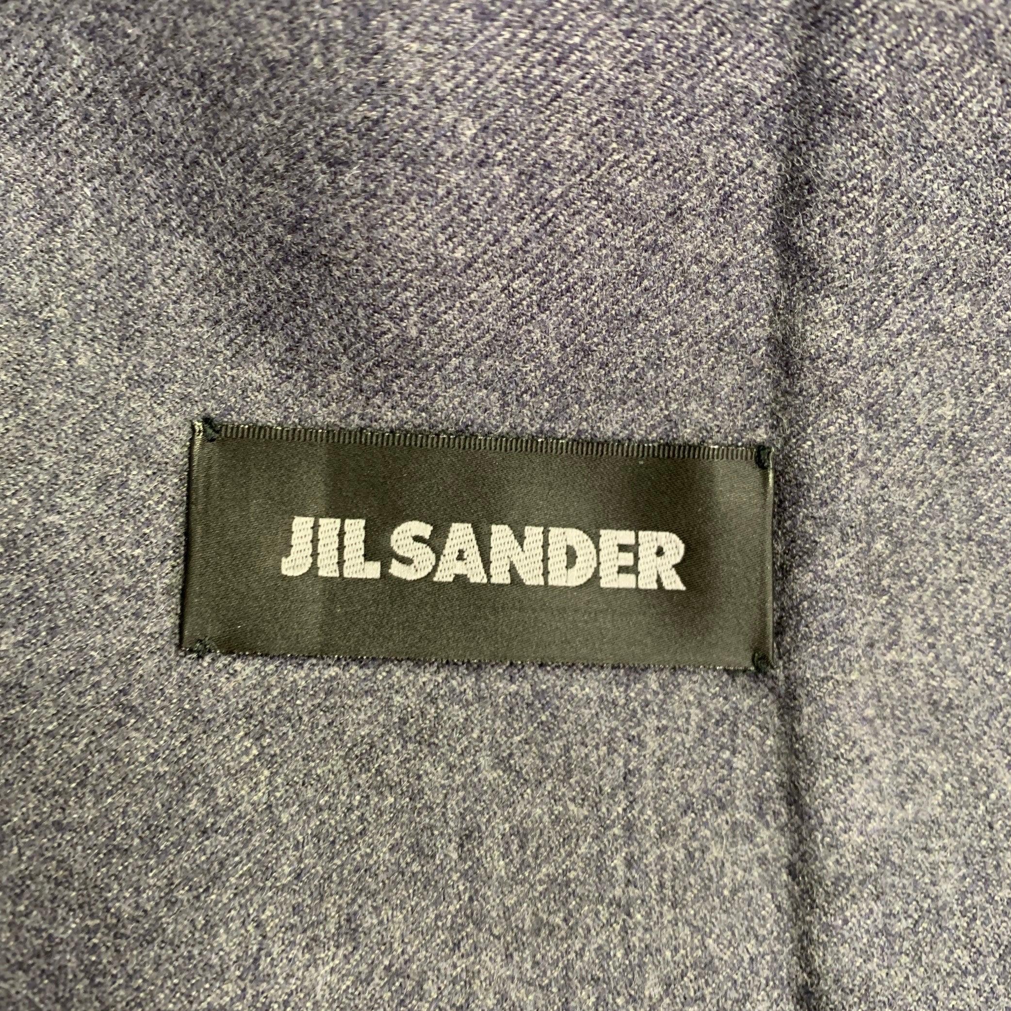 JIL SANDER Giacca monopetto in lana grigia taglia 38 In condizioni ottime in vendita a San Francisco, CA