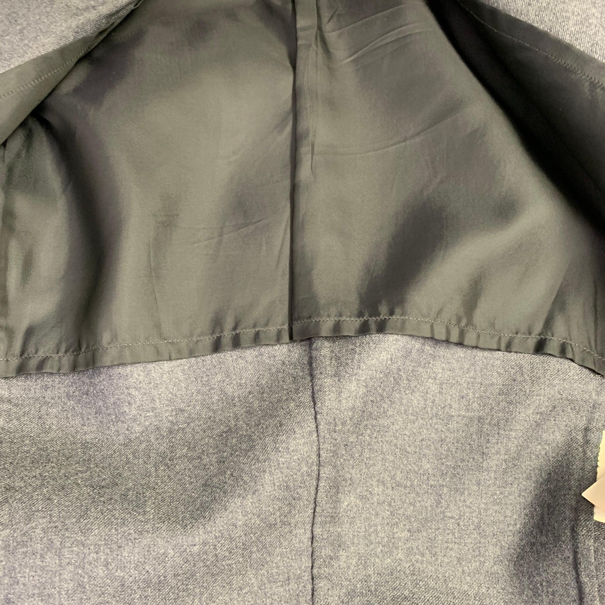 Uomo JIL SANDER Giacca monopetto in lana grigia taglia 38 in vendita