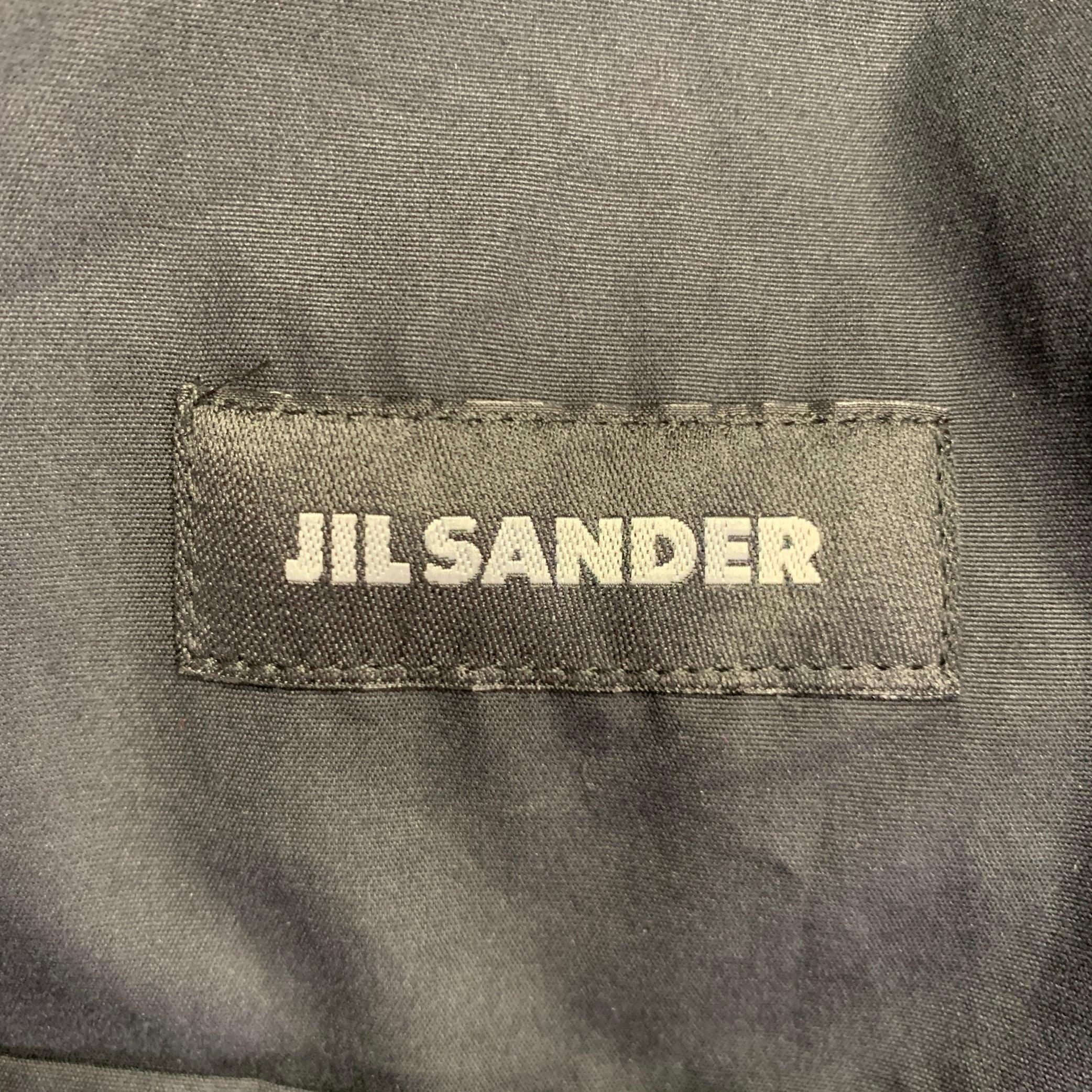 JIL SANDER Size 42 Black Parka Jacket For Sale 6