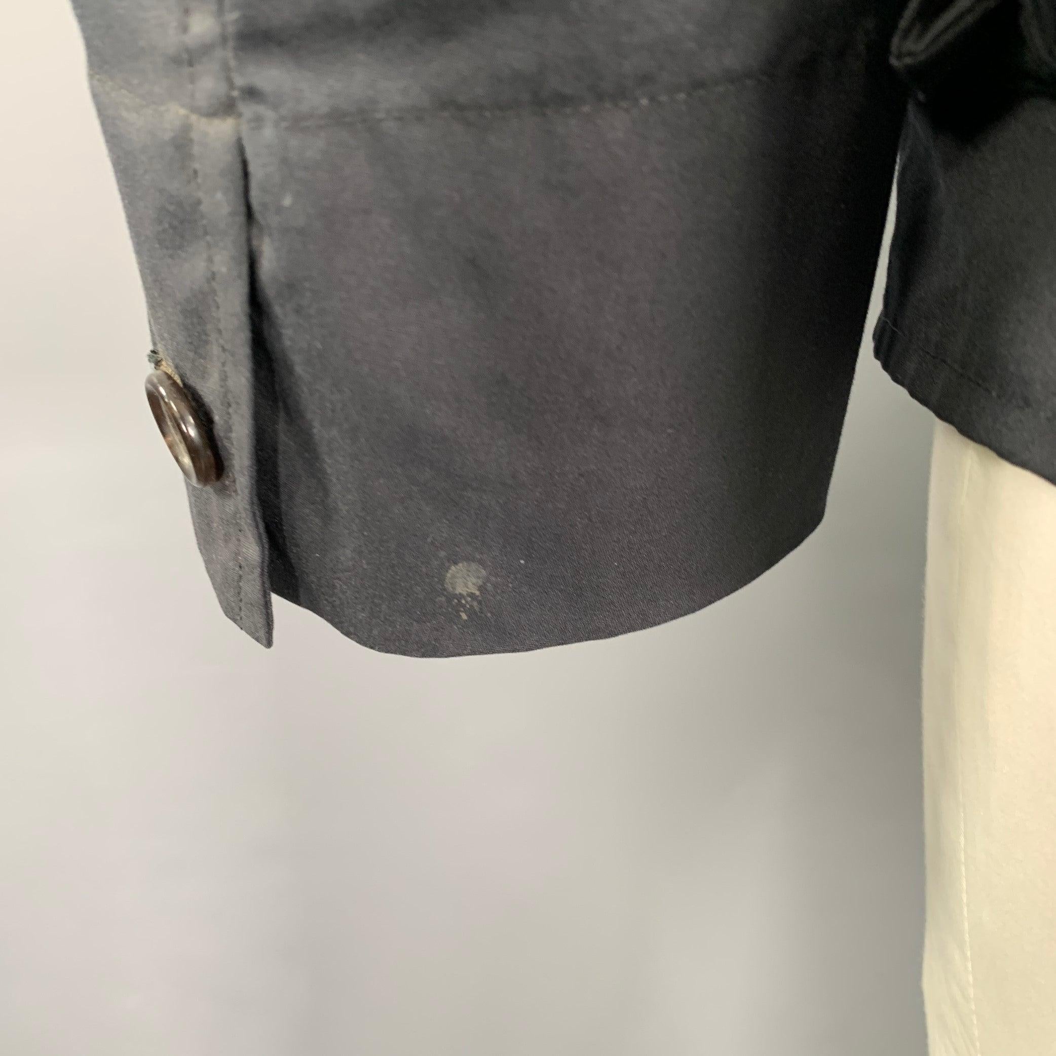 JIL SANDER Size 42 Black Parka Jacket For Sale 1