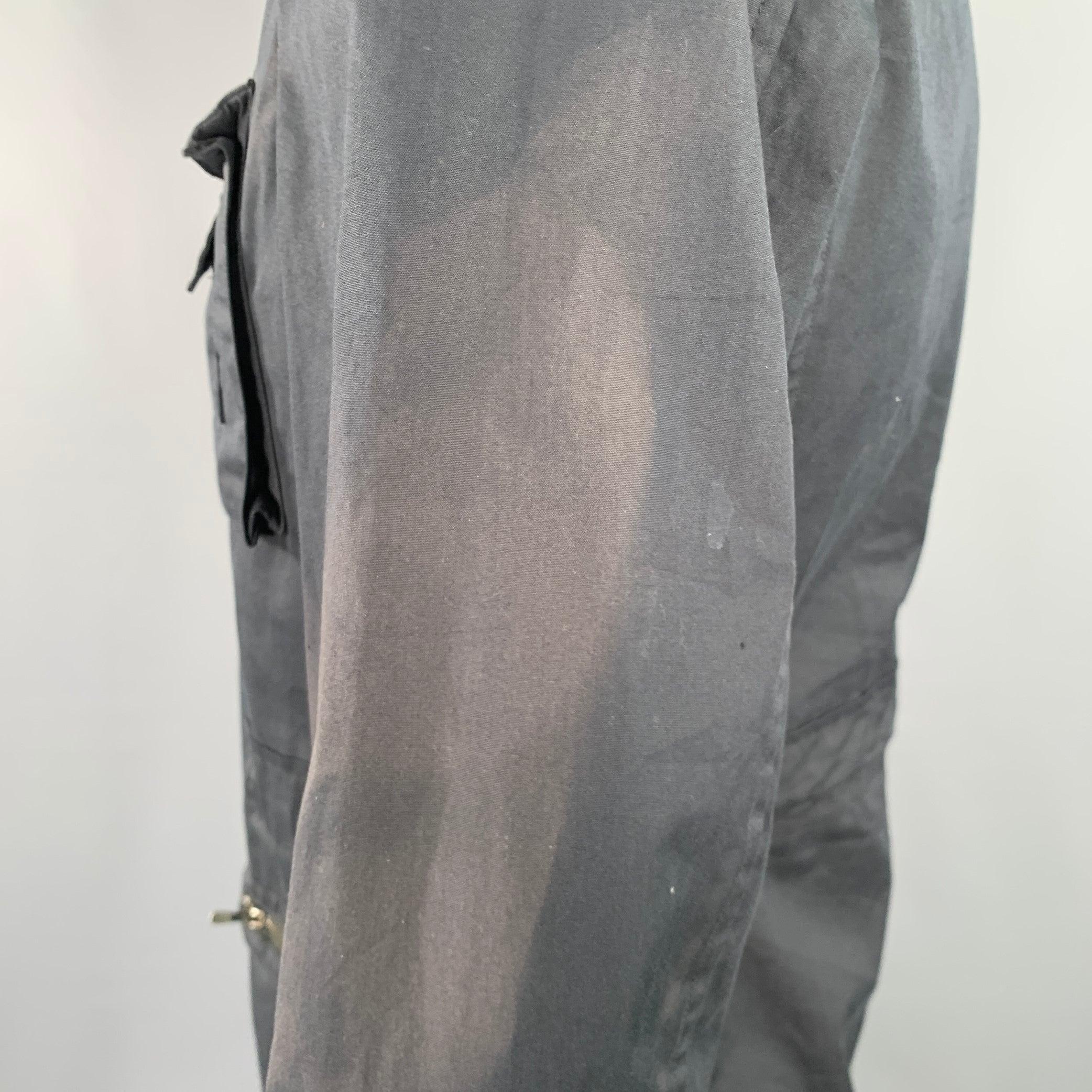 JIL SANDER Size 42 Black Parka Jacket For Sale 3