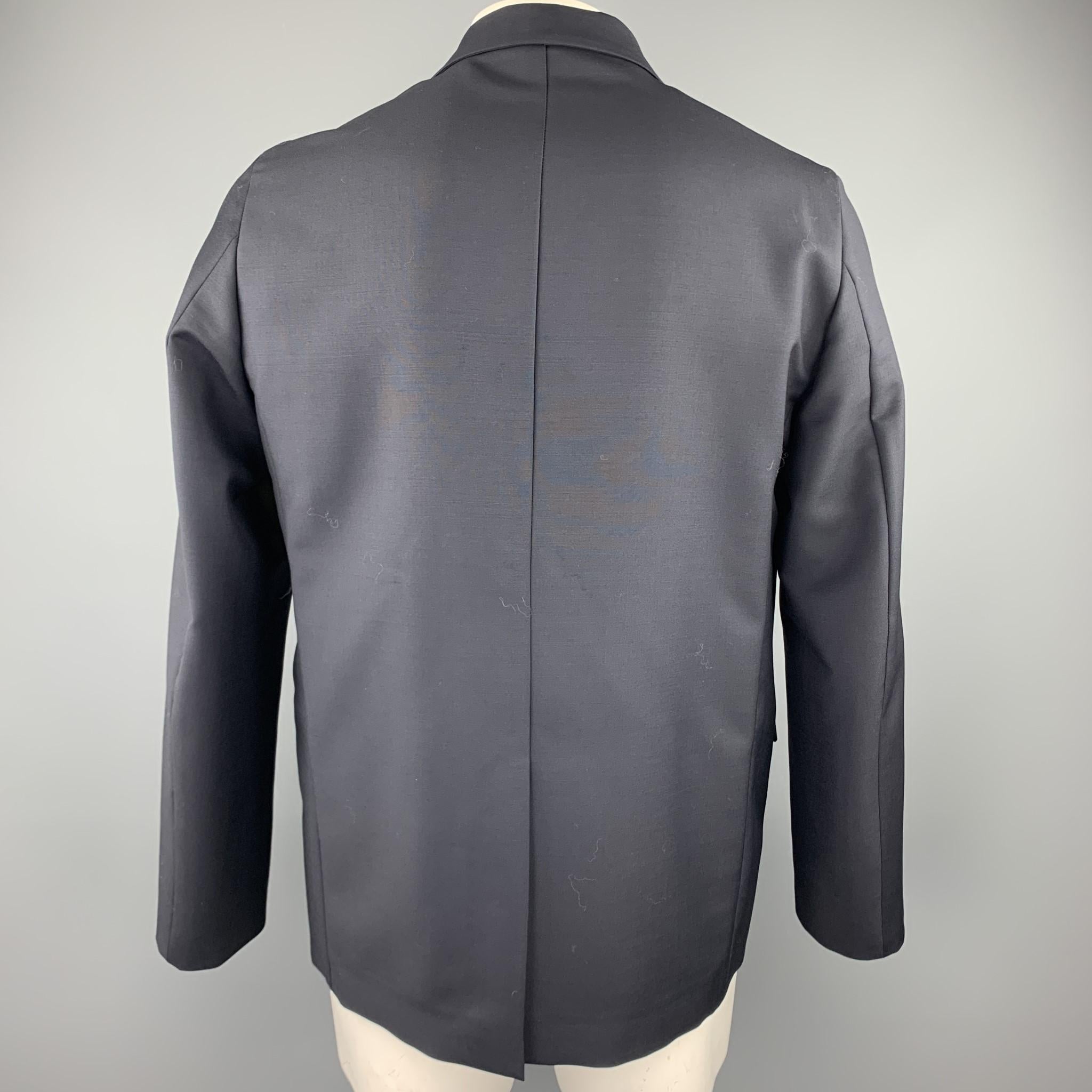JIL SANDER Size 42 Black Wool / Mohair Notch Lapel Sport Coat / Jacket In New Condition In San Francisco, CA