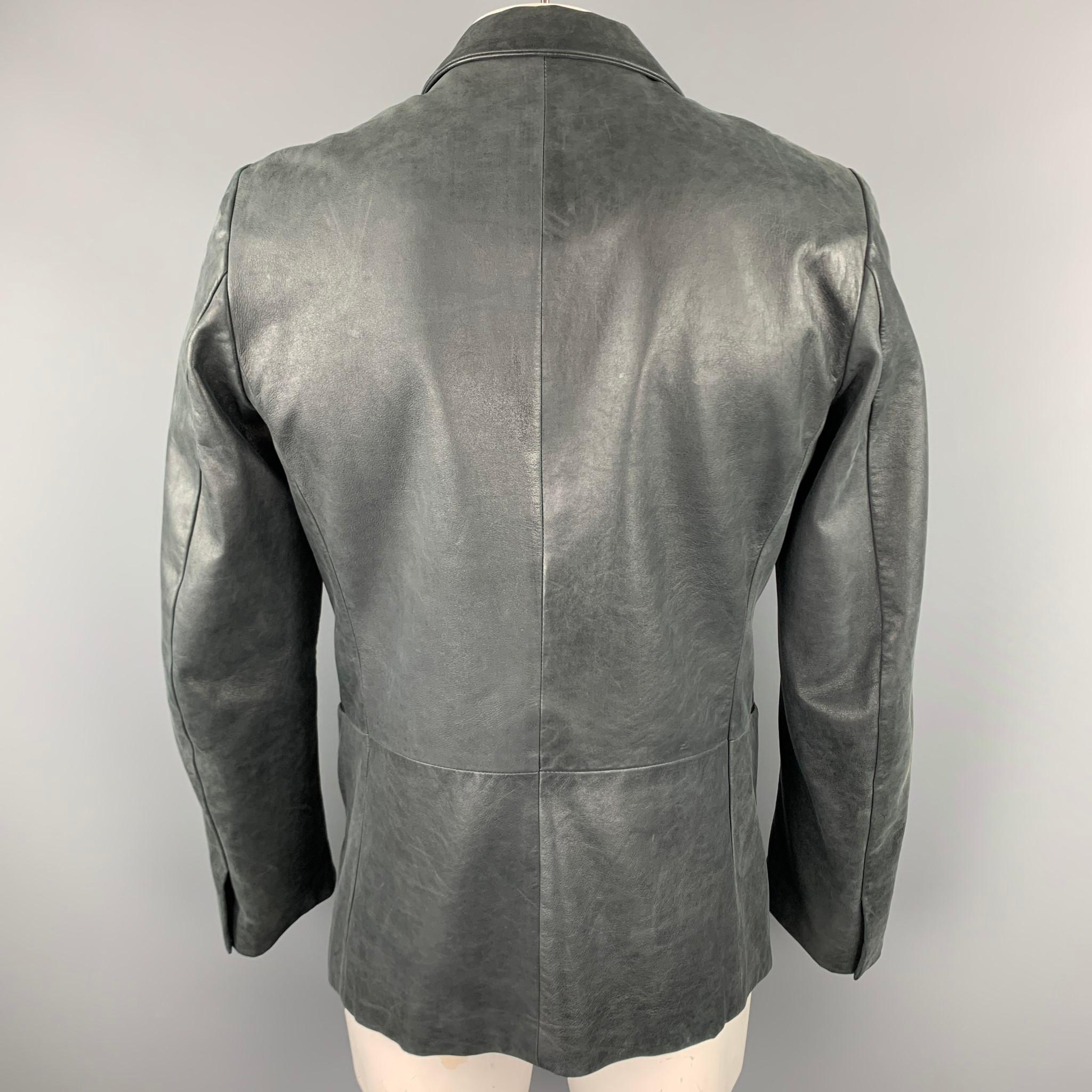 jil sander leather jacket