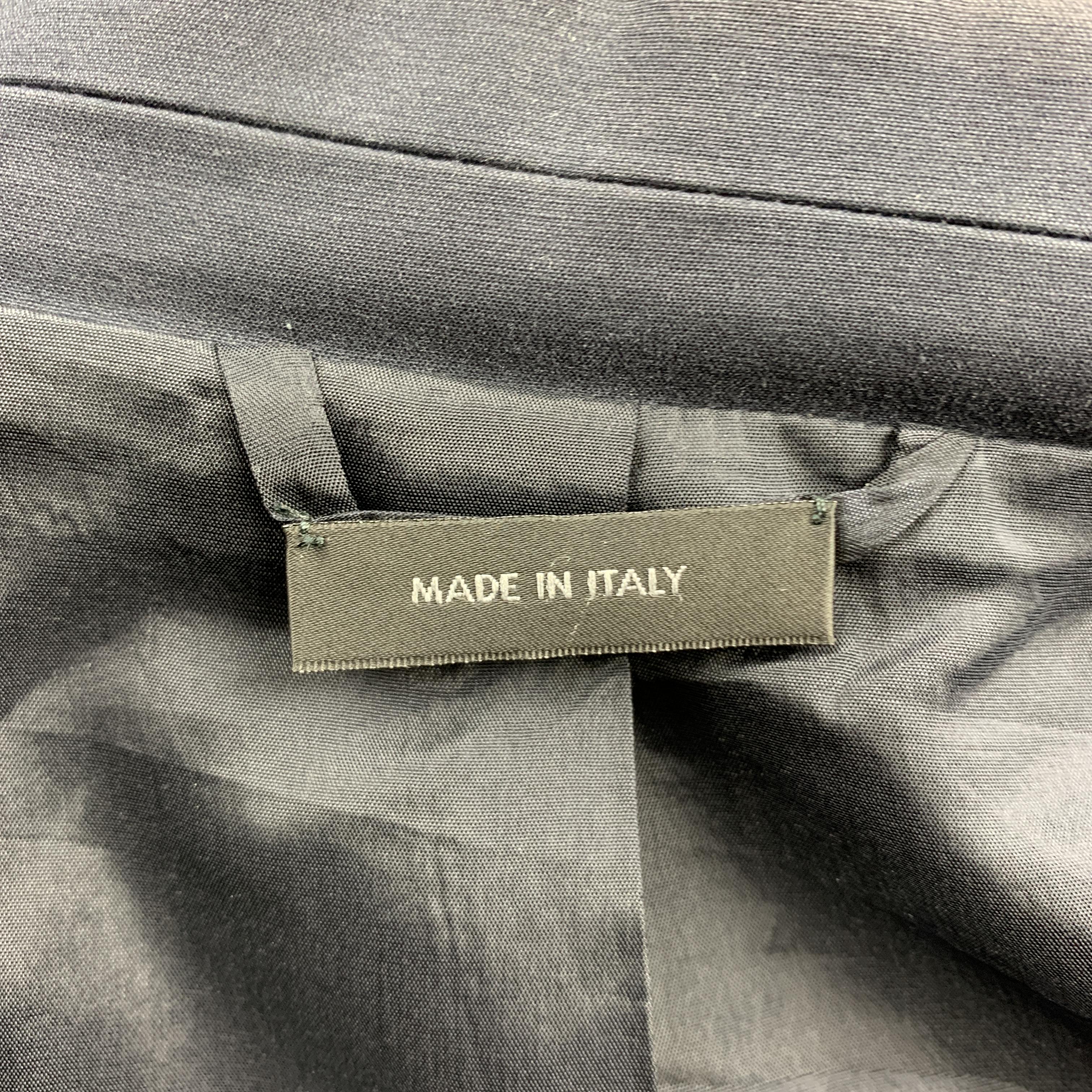 Men's JIL SANDER Size 44 Navy Cotton Blend Notch Lapel Sport Coat
