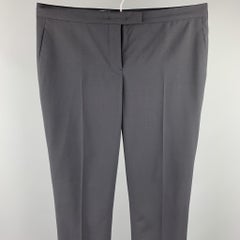 JIL SANDER Size 6 Black Straight Leg Dress Pants