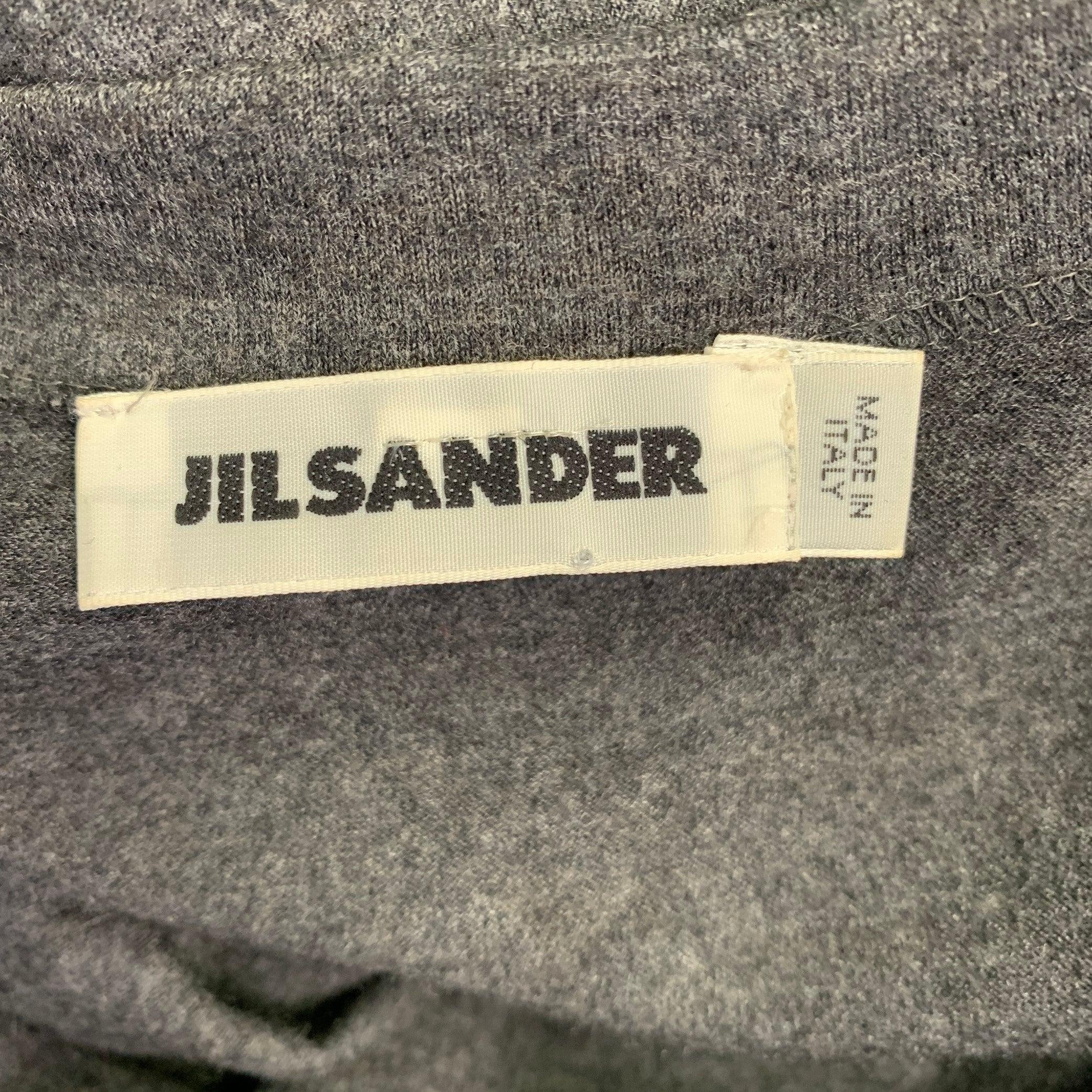 De las mujeres JIL SANDER Vestido sin mangas y con espalda cruzada en Jersey gris jaspeado talla 6 en venta