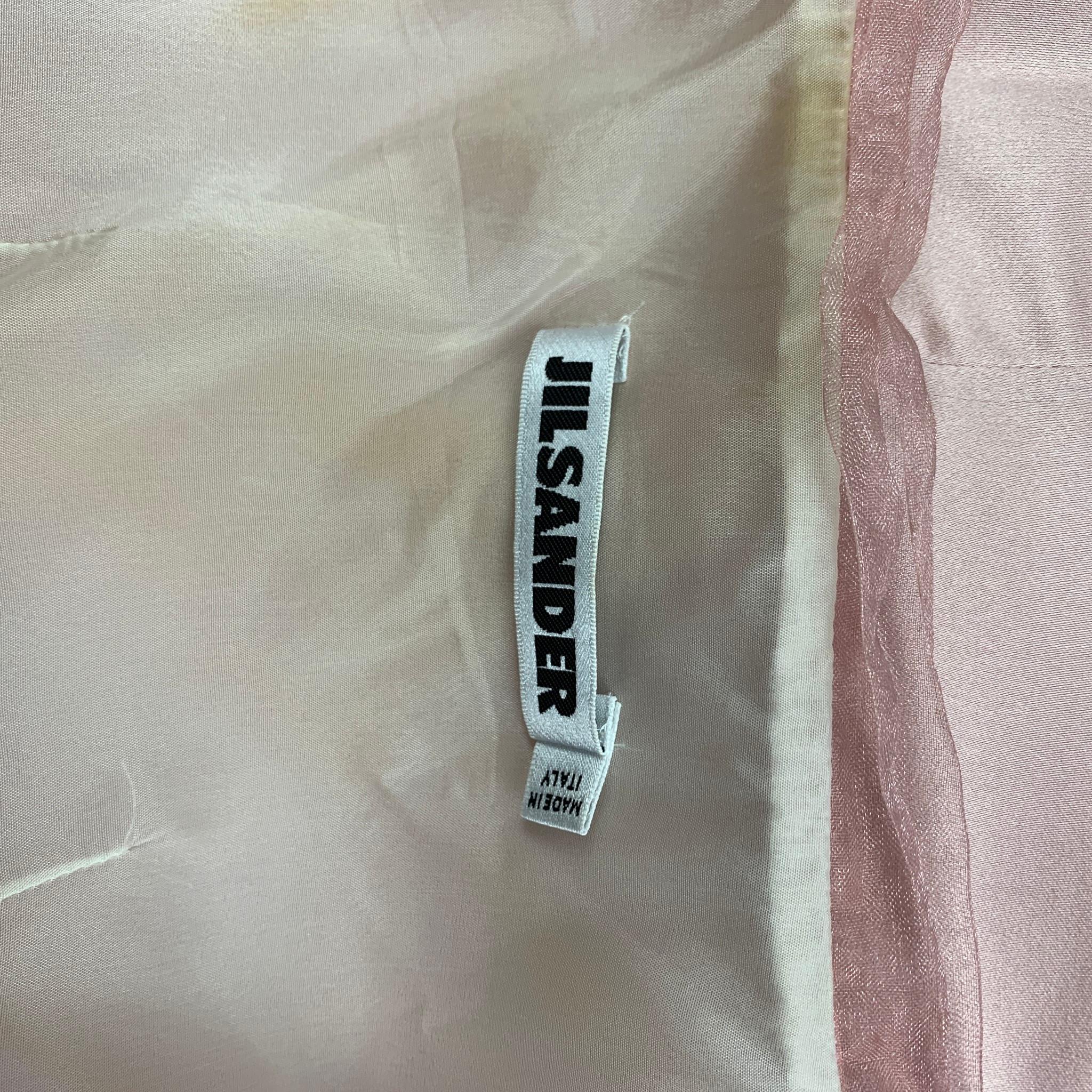 JIL SANDER Size 6 Pink Silk Camisole Dress Top 1