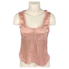 JIL SANDER Size 6 Pink Silk Camisole Dress Top