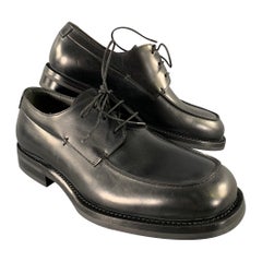JIL SANDER Zapatos de cordones de piel negra talla 7