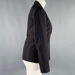 JIL SANDER Size 8 Black Single Breasted Blazer