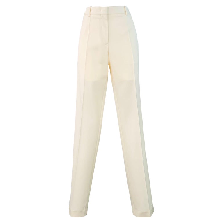 cream wool dress pants Cream Wool Pants